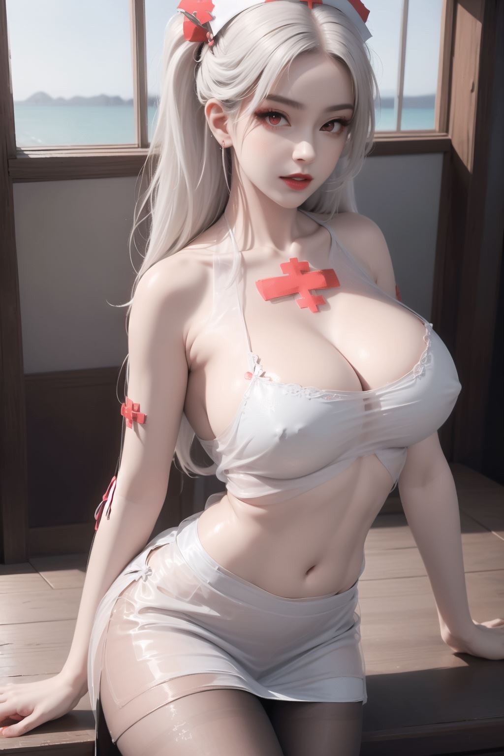 图片[91]-AI绘画 173 纯欲护士[102P] – 速更版-美库