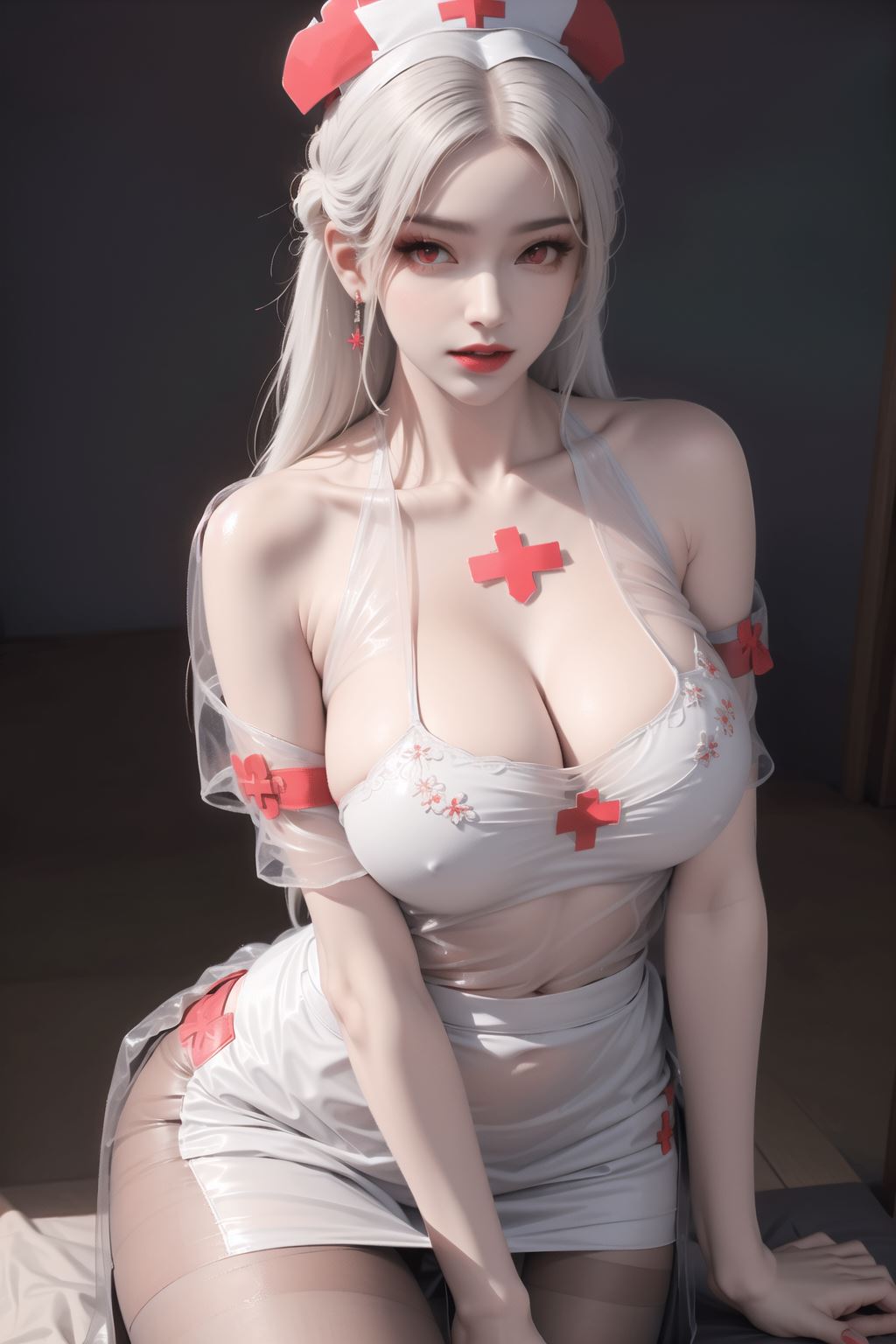 图片[92]-AI绘画 173 纯欲护士[102P] – 速更版-美库