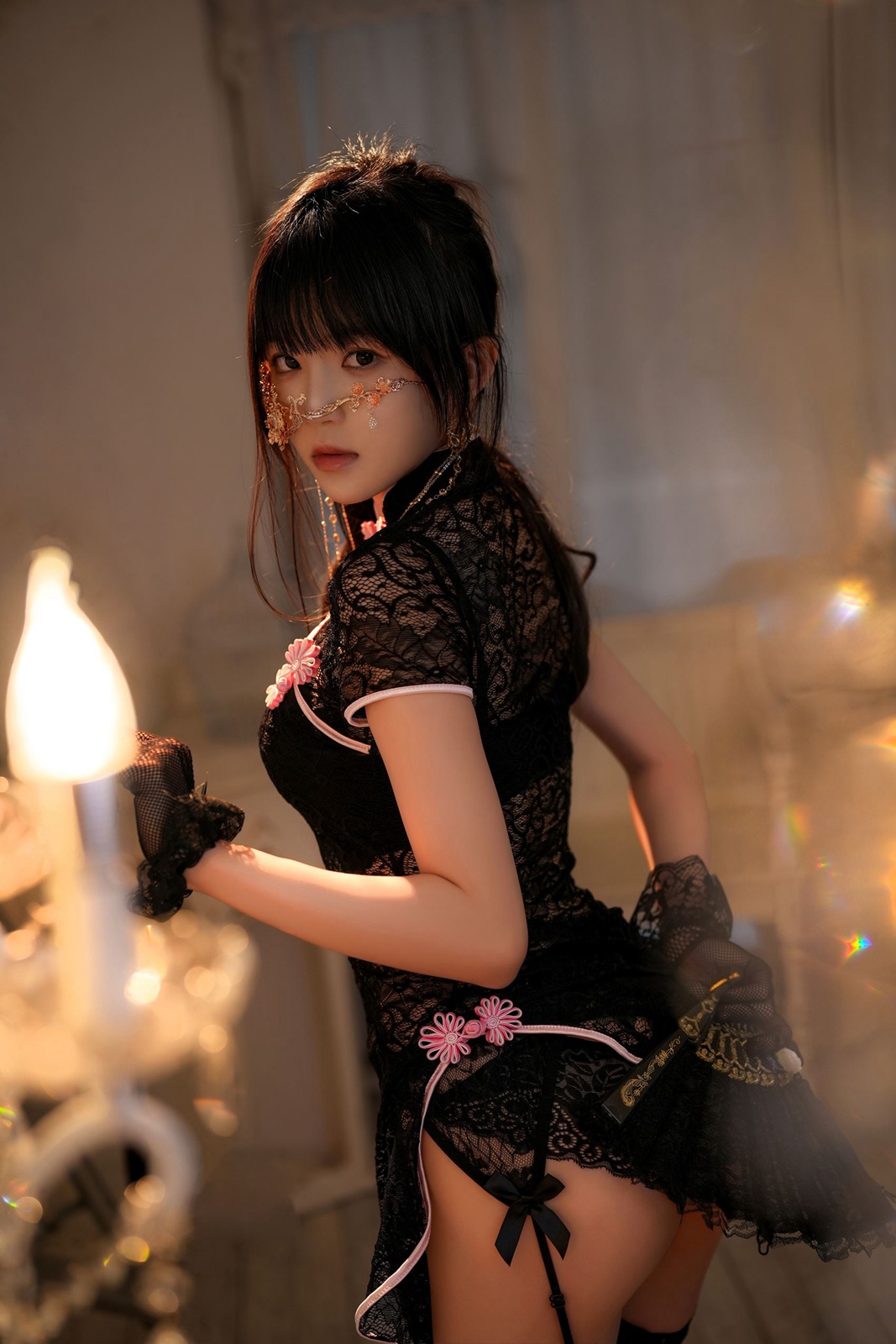 图片[47]-桜桃喵  蕾丝旗袍正片[50P] – 速更版-美库