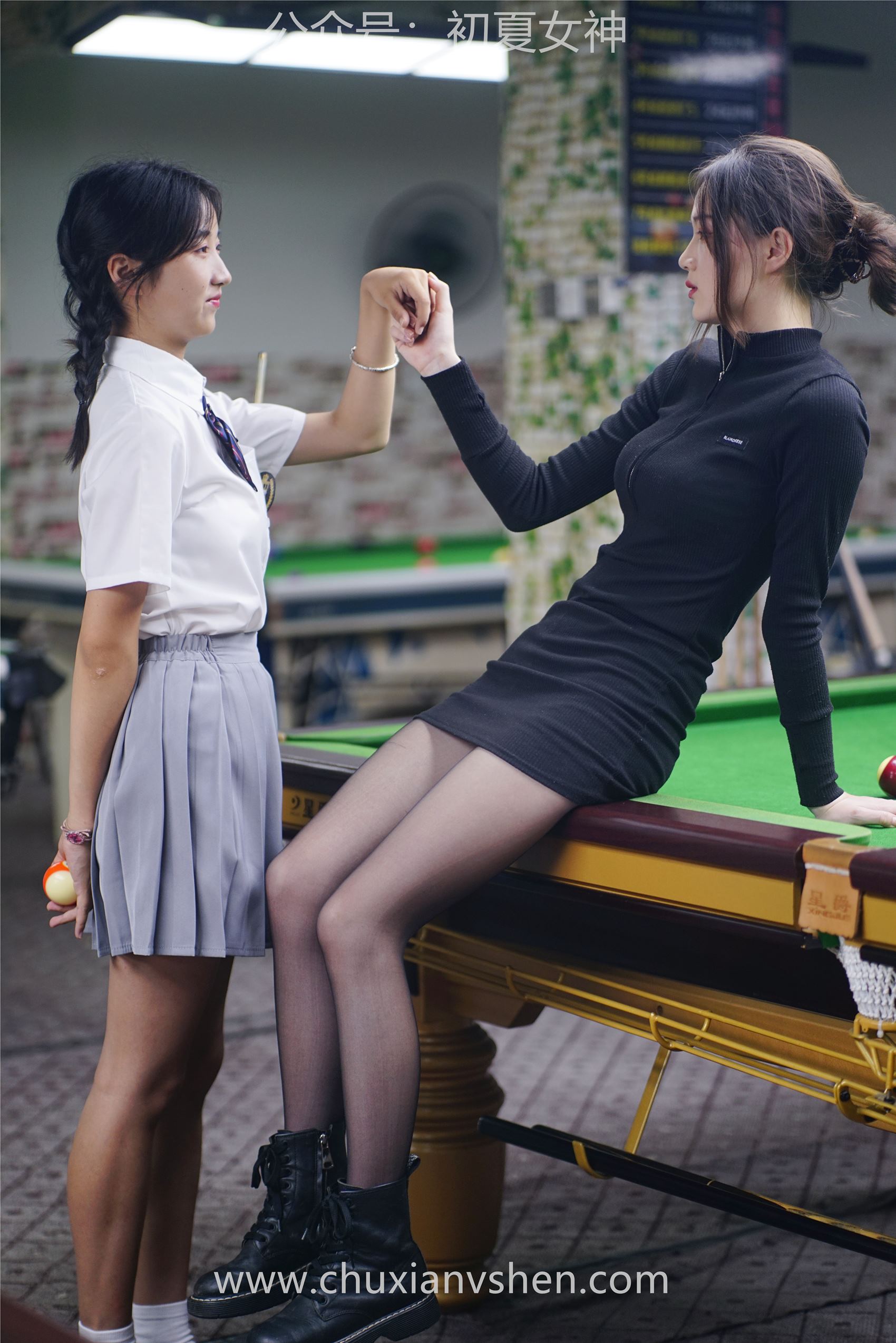 图片[38]-[初夏女神] NO.096 大发&点点~《姐妹同台》行不行台球桌碰一碰 [133P] – 速更版-美库