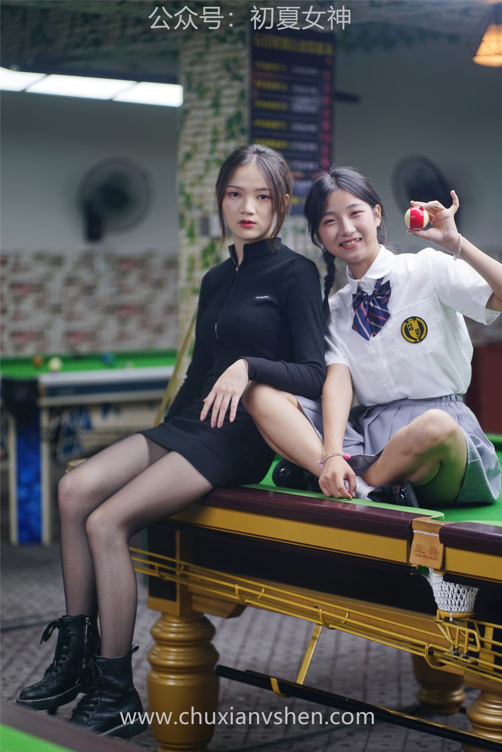 图片[67]-[初夏女神] NO.096 大发&点点~《姐妹同台》行不行台球桌碰一碰 [133P] – 速更版-美库