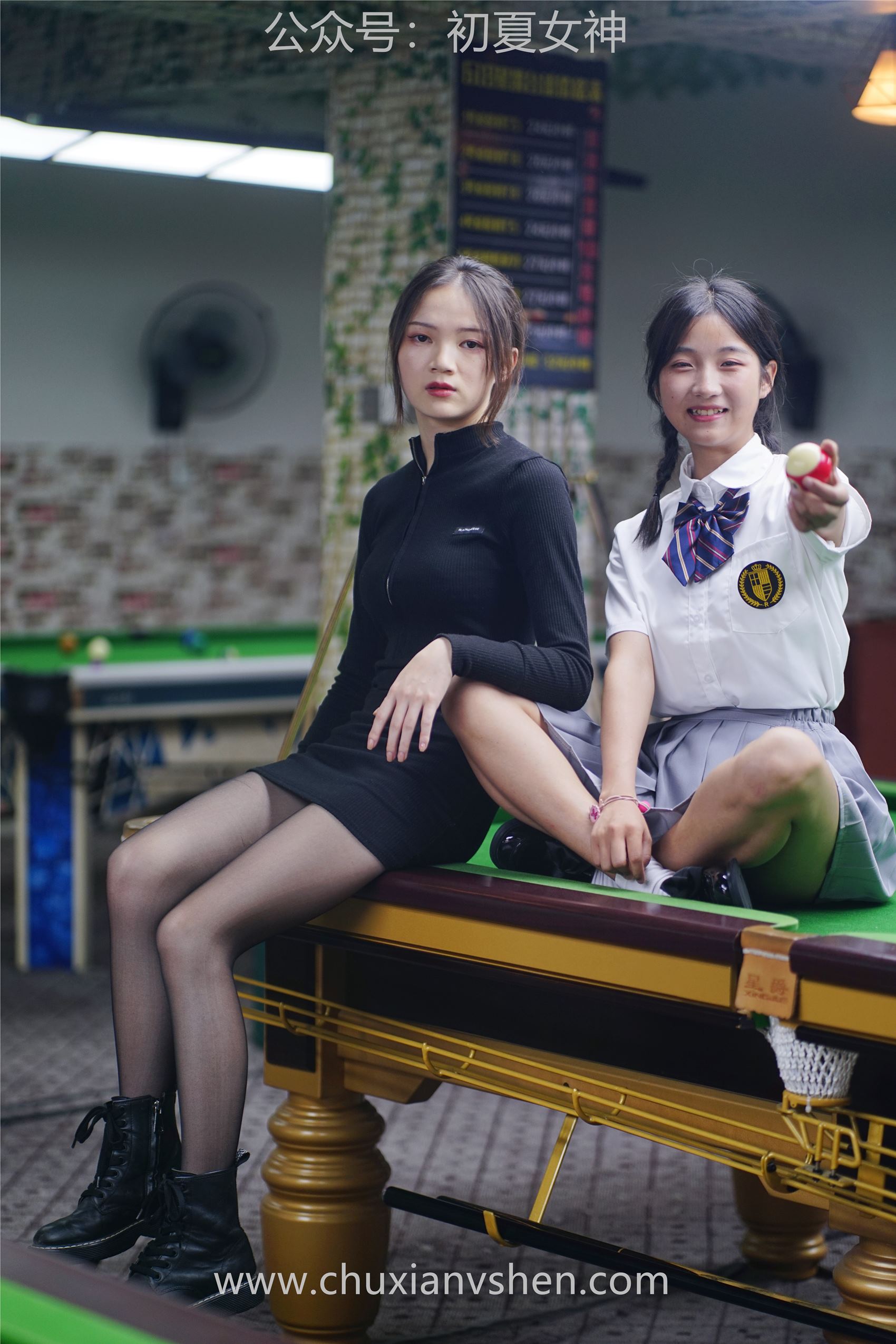 图片[68]-[初夏女神] NO.096 大发&点点~《姐妹同台》行不行台球桌碰一碰 [133P] – 速更版-美库