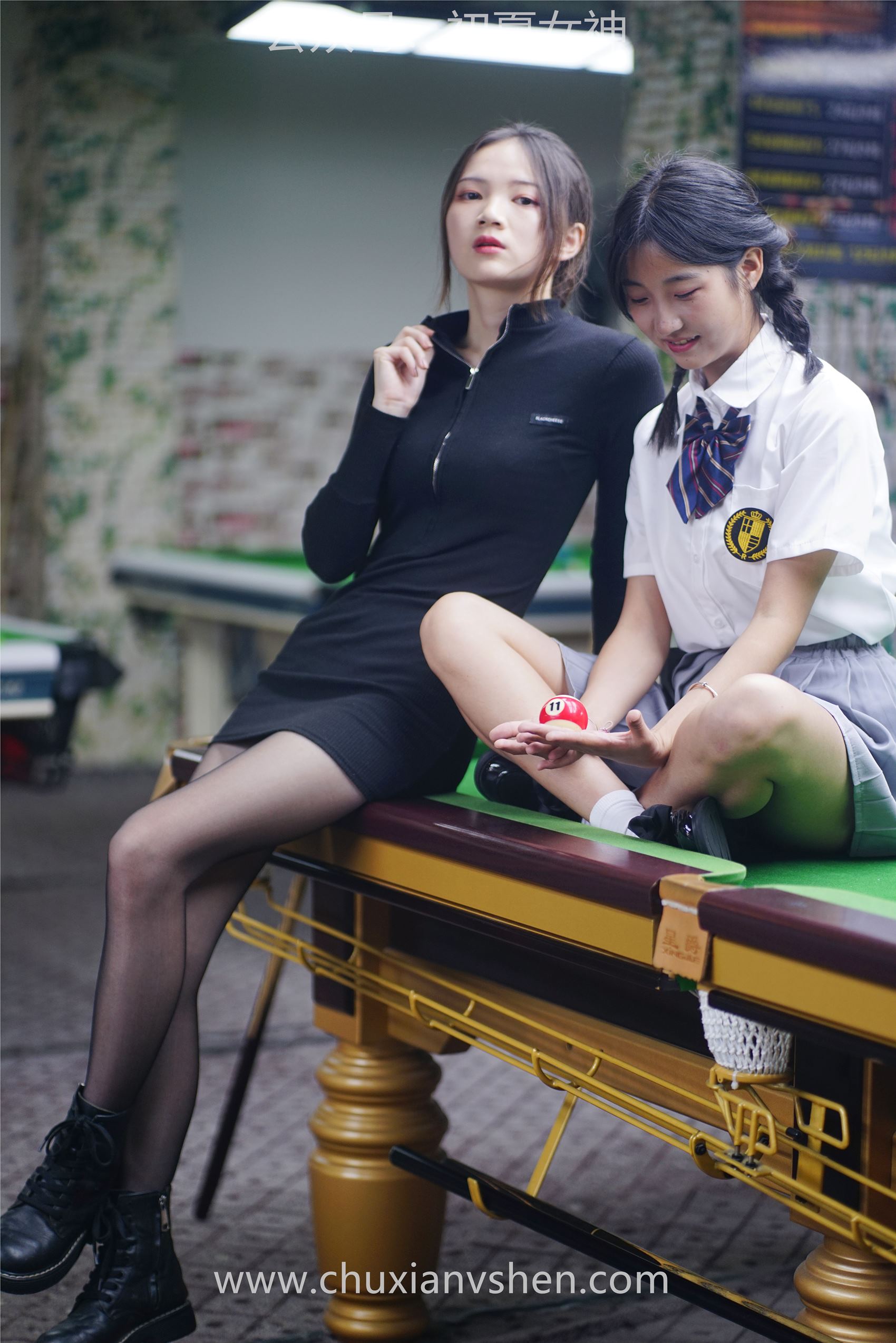 图片[73]-[初夏女神] NO.096 大发&点点~《姐妹同台》行不行台球桌碰一碰 [133P] – 速更版-美库