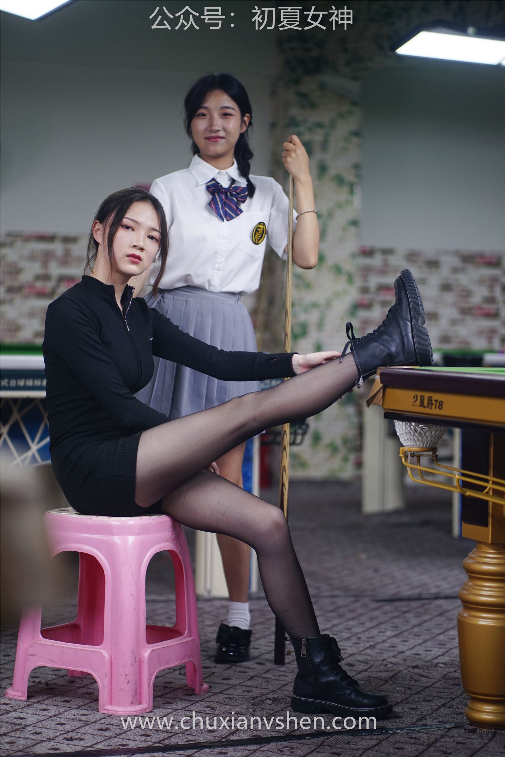 图片[79]-[初夏女神] NO.096 大发&点点~《姐妹同台》行不行台球桌碰一碰 [133P] – 速更版-美库