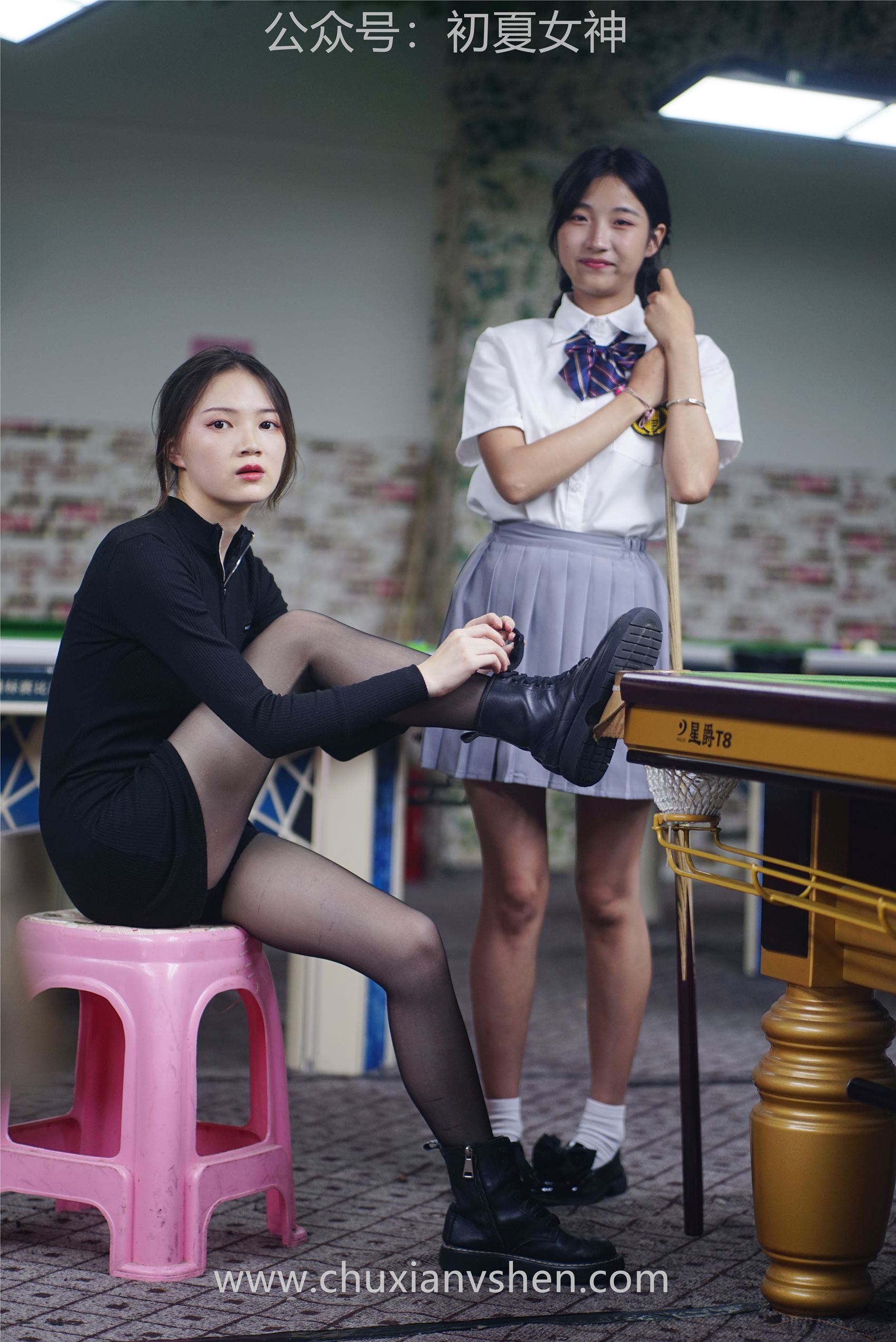 图片[82]-[初夏女神] NO.096 大发&点点~《姐妹同台》行不行台球桌碰一碰 [133P] – 速更版-美库