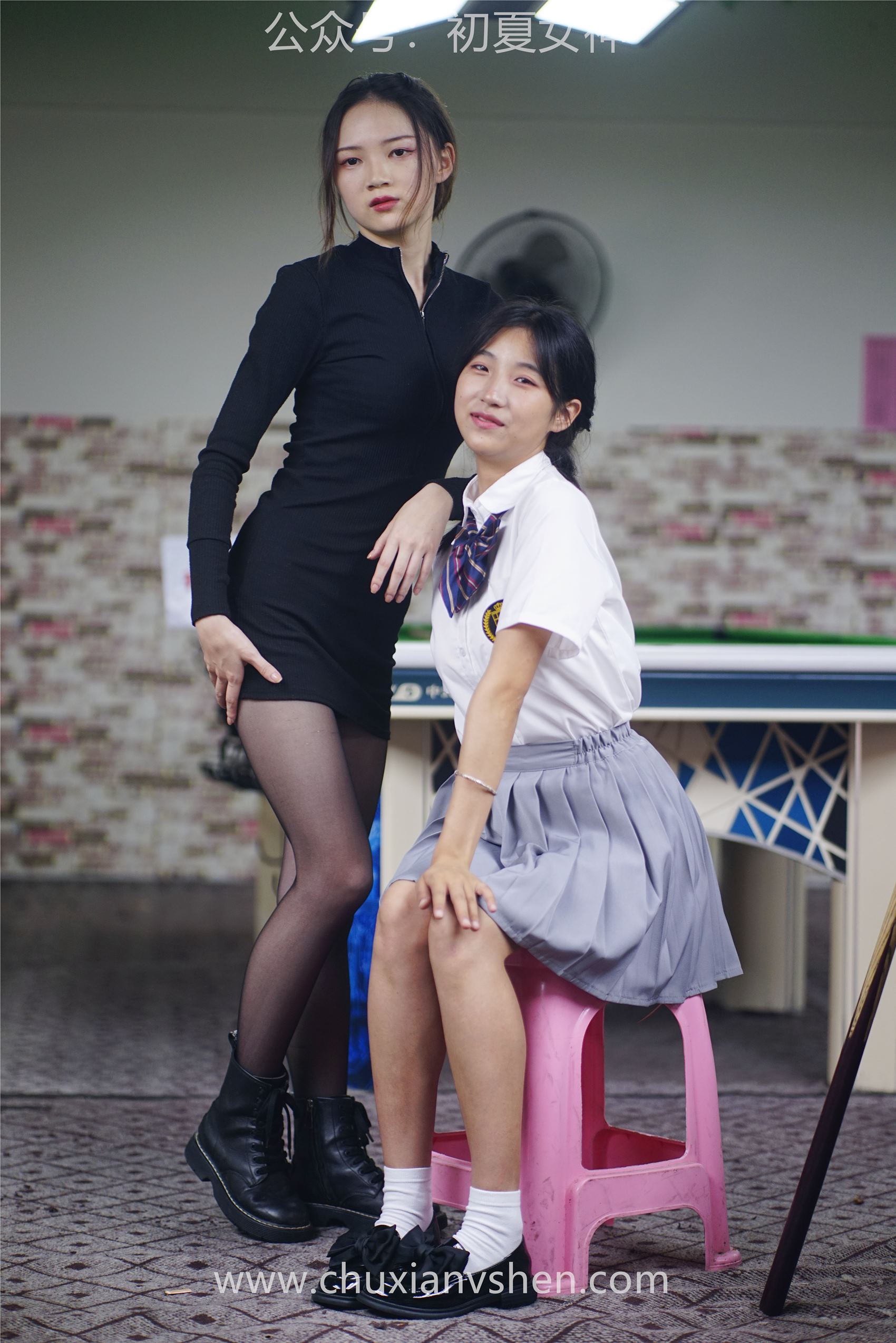 图片[110]-[初夏女神] NO.096 大发&点点~《姐妹同台》行不行台球桌碰一碰 [133P] – 速更版-美库