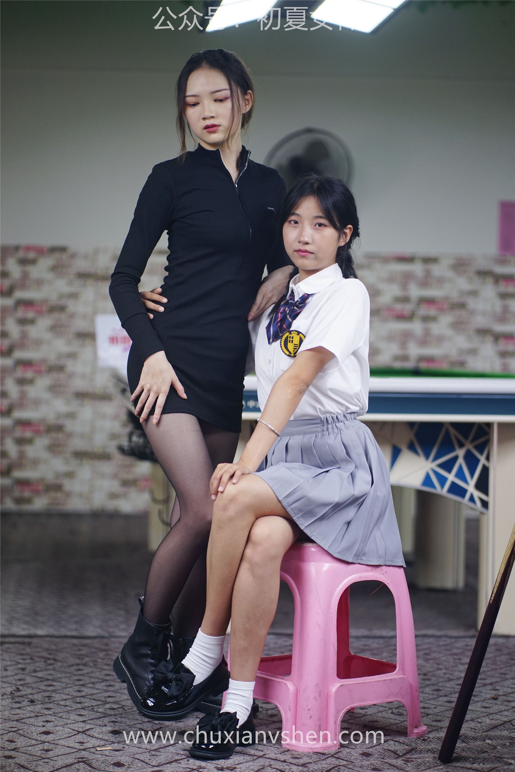 图片[111]-[初夏女神] NO.096 大发&点点~《姐妹同台》行不行台球桌碰一碰 [133P] – 速更版-美库