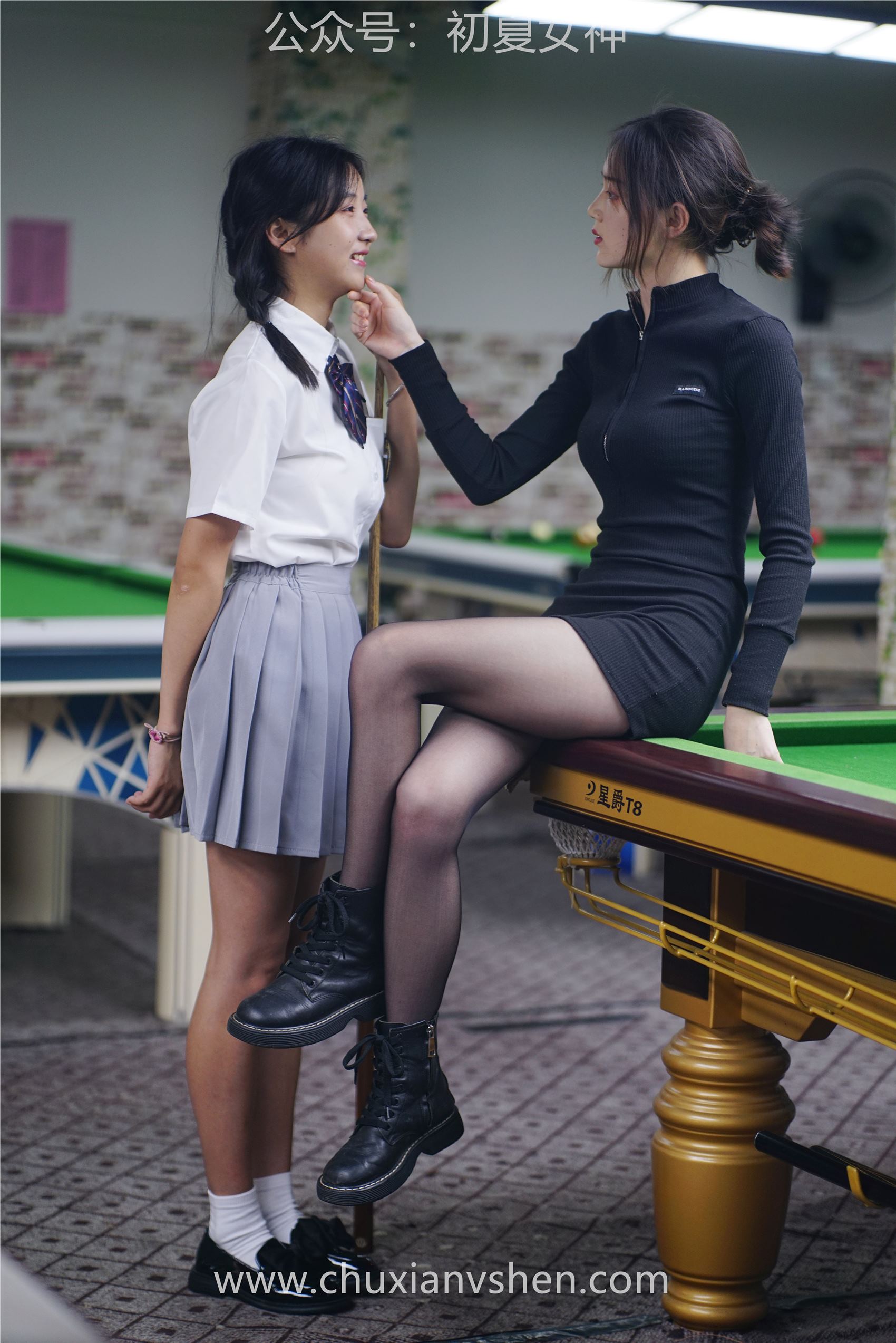 图片[127]-[初夏女神] NO.096 大发&点点~《姐妹同台》行不行台球桌碰一碰 [133P] – 速更版-美库