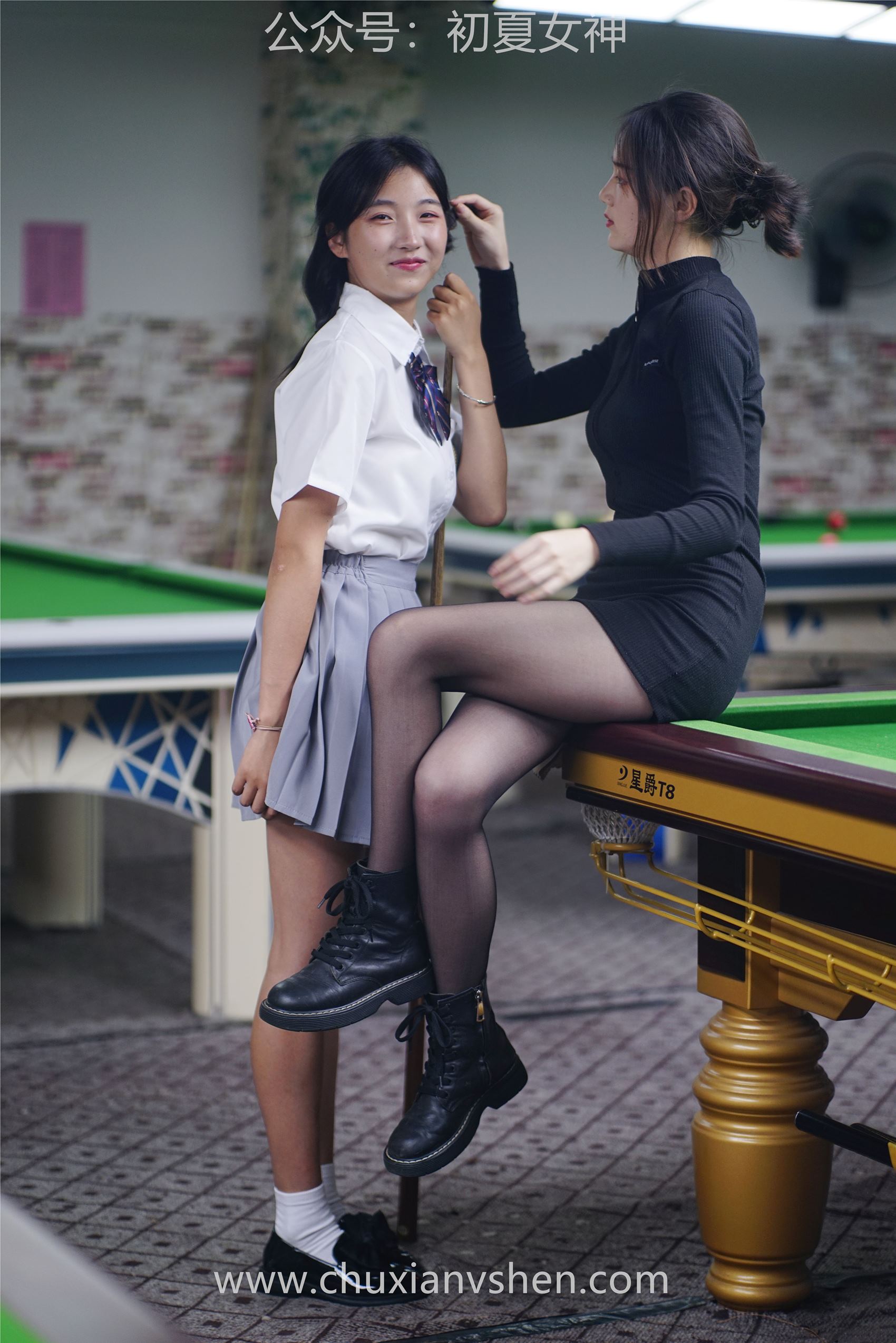 图片[128]-[初夏女神] NO.096 大发&点点~《姐妹同台》行不行台球桌碰一碰 [133P] – 速更版-美库