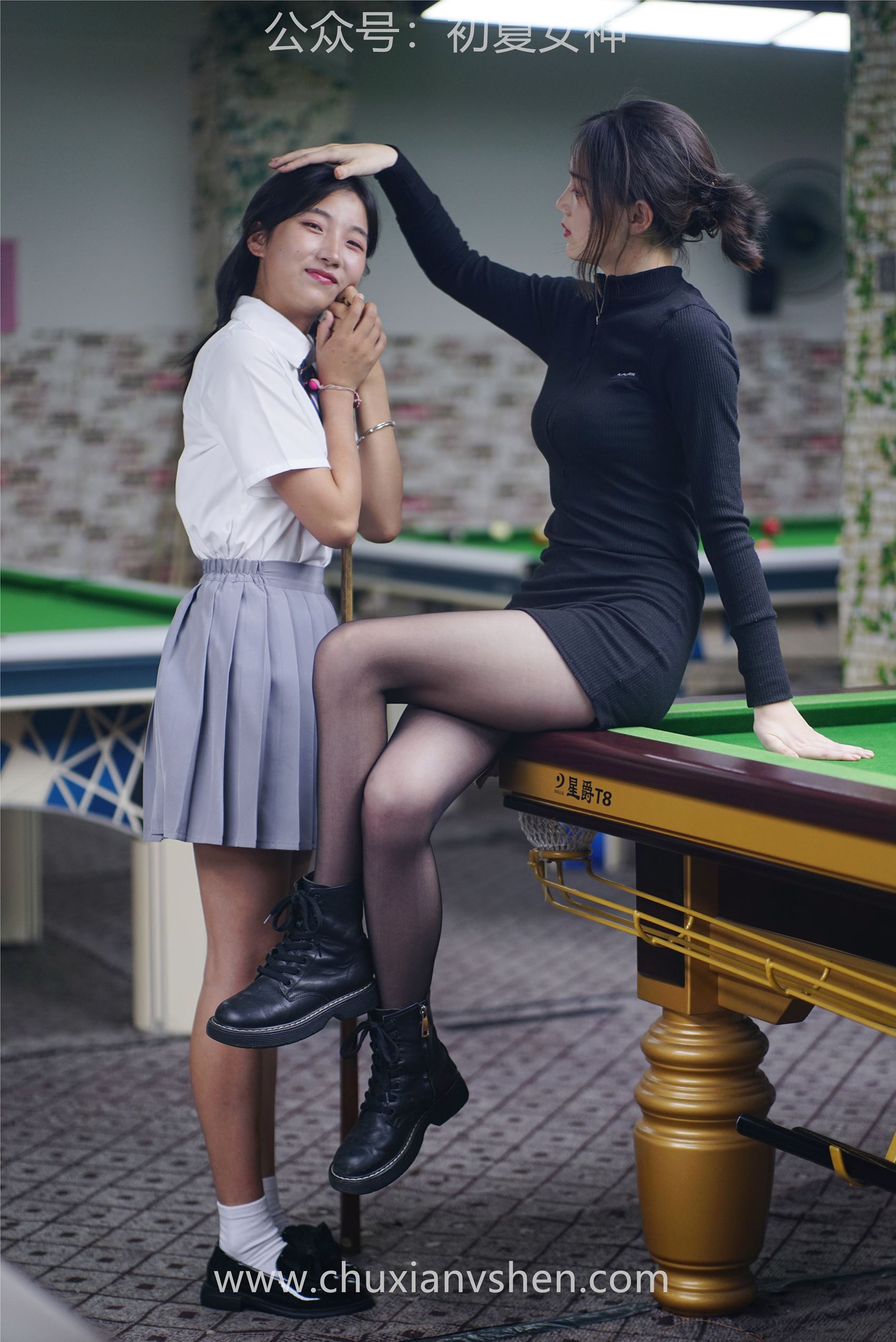 图片[129]-[初夏女神] NO.096 大发&点点~《姐妹同台》行不行台球桌碰一碰 [133P] – 速更版-美库