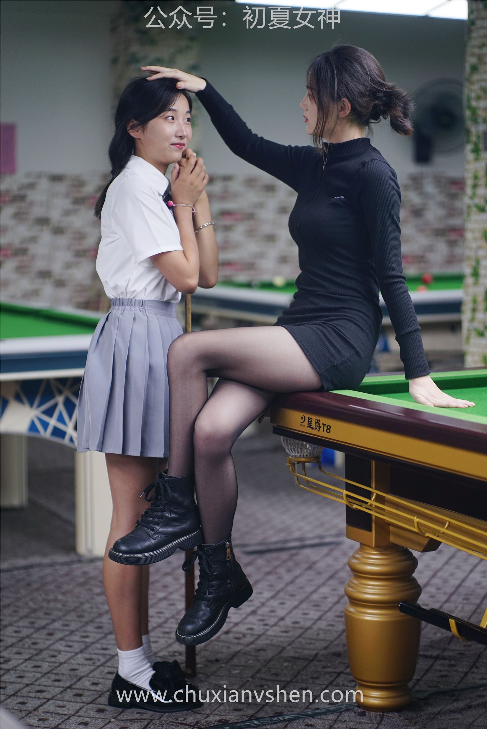 图片[130]-[初夏女神] NO.096 大发&点点~《姐妹同台》行不行台球桌碰一碰 [133P] – 速更版-美库