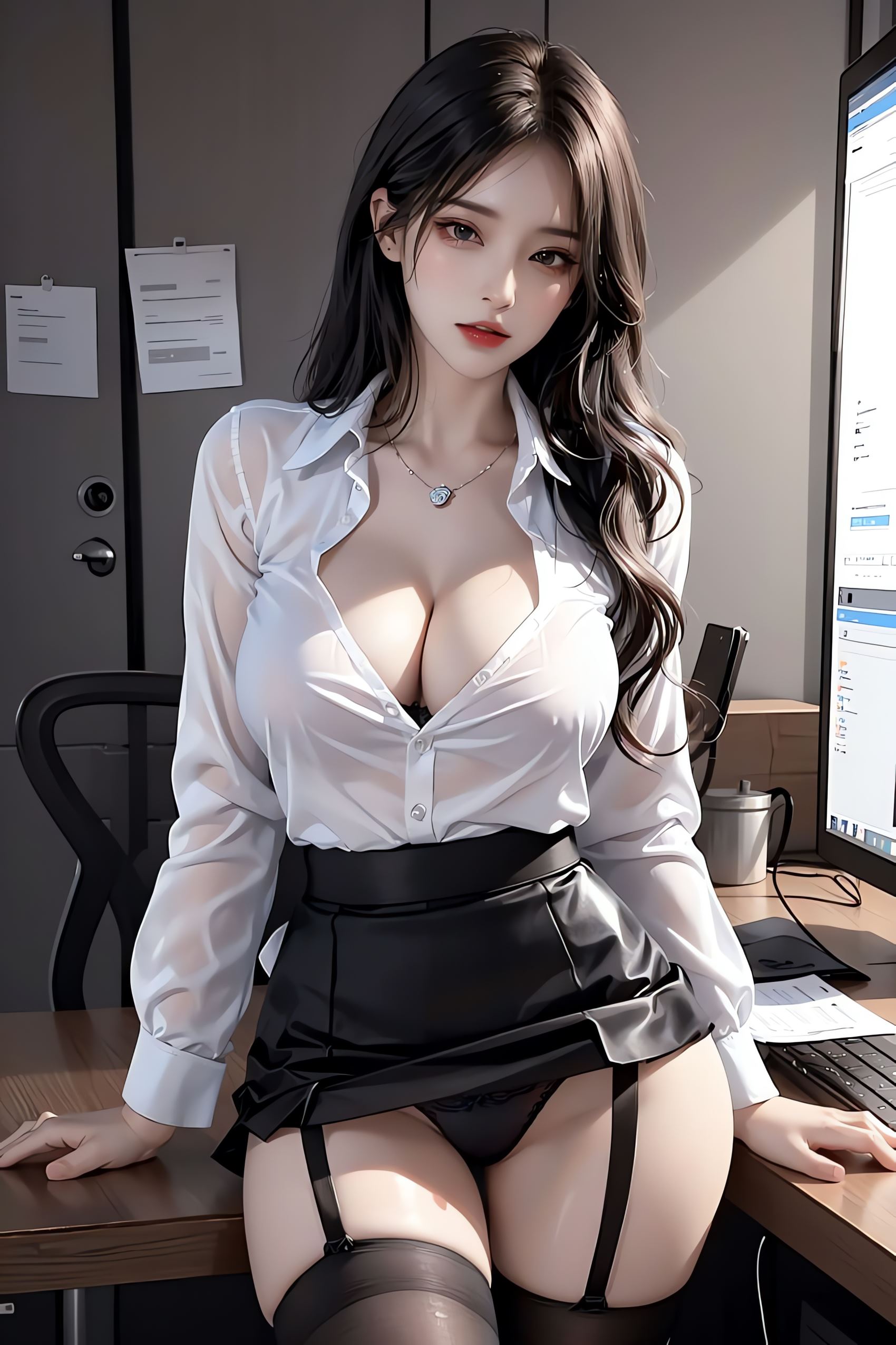 图片[18]-AI绘画 179 制服少女[22P] – 速更版-美库