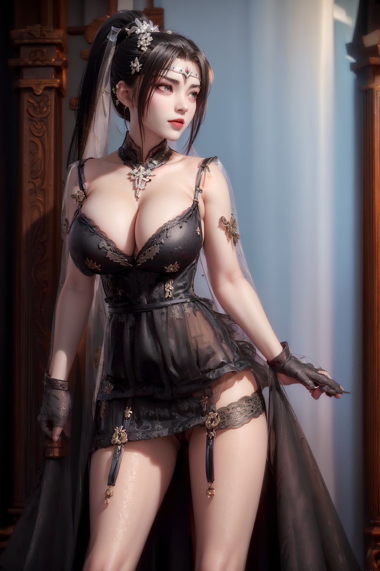 图片[49]-AI绘画 178 紫川-流风霜蕾丝[49P] – 速更版-美库