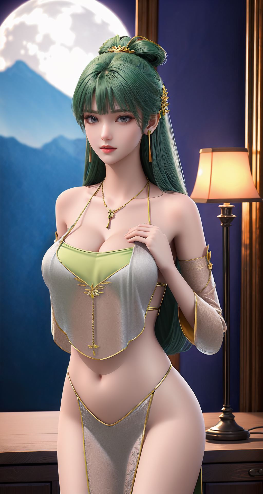 图片[11]-[AI绘画]完美世界-芙蕖肚兜[20P] – 速更版-美库