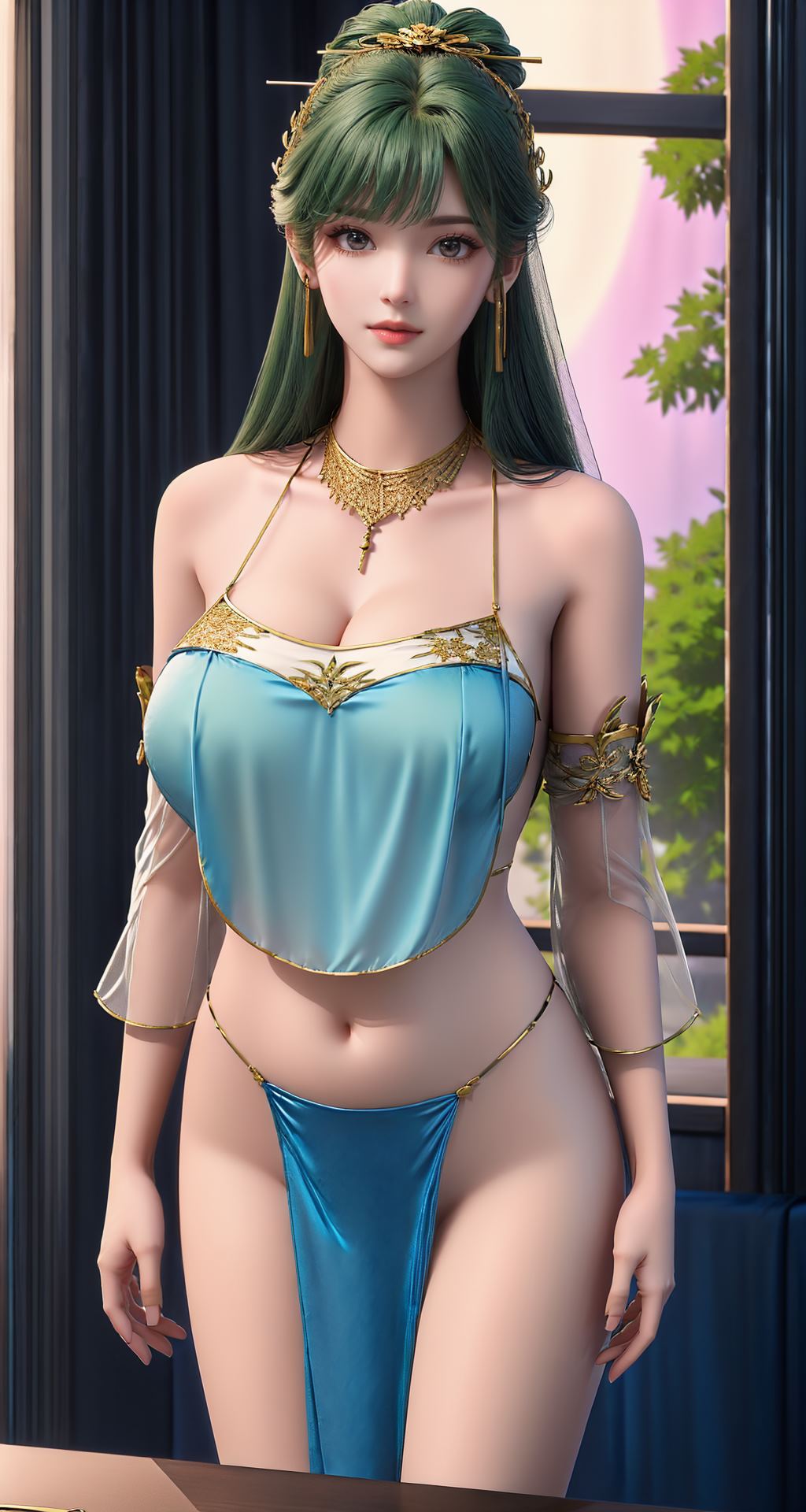 图片[16]-[AI绘画]完美世界-芙蕖肚兜[20P] – 速更版-美库