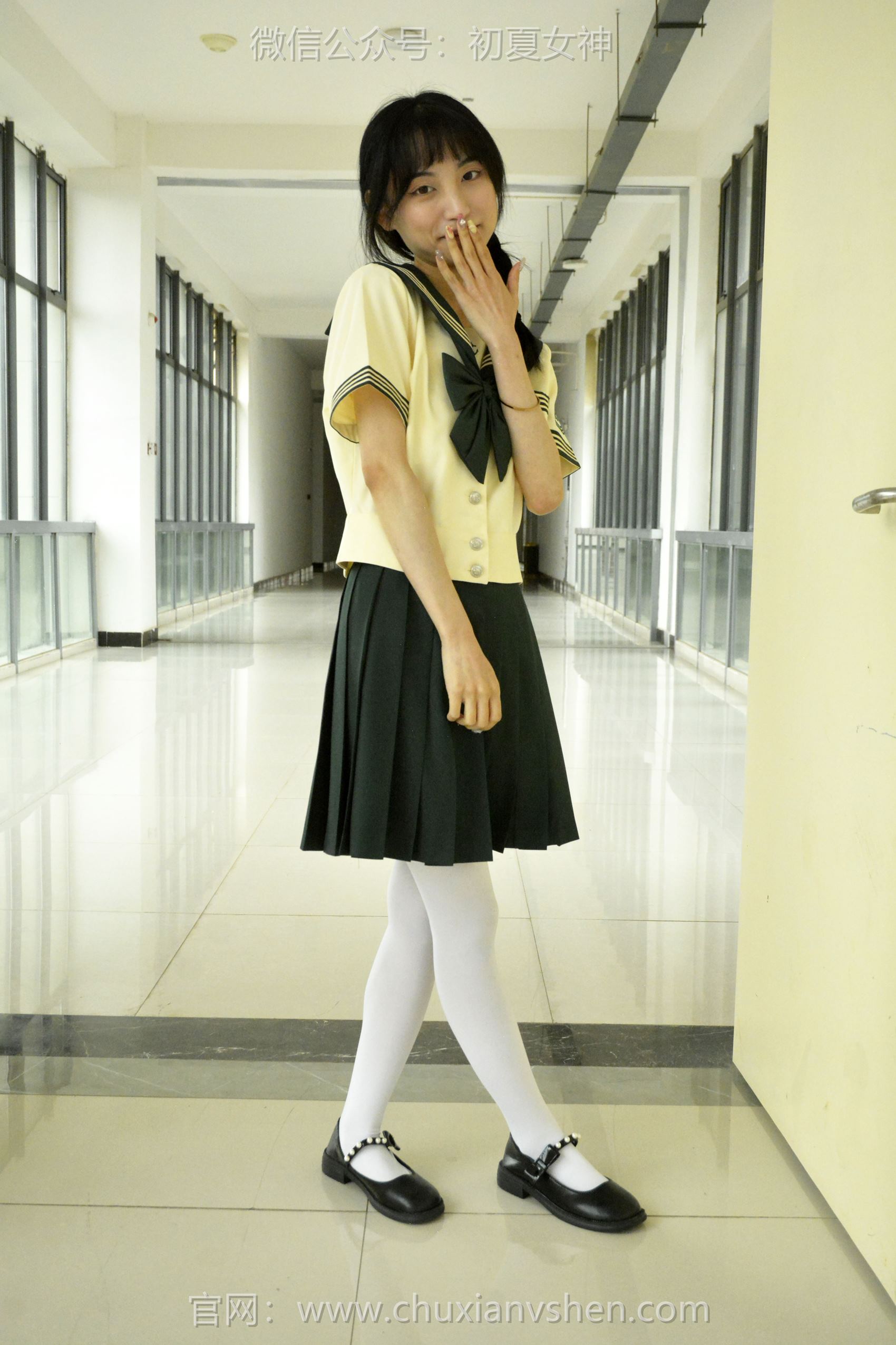 图片[15]-初夏女神 NO.098 柒柒 绿色水手服[140P] – 速更版-美库