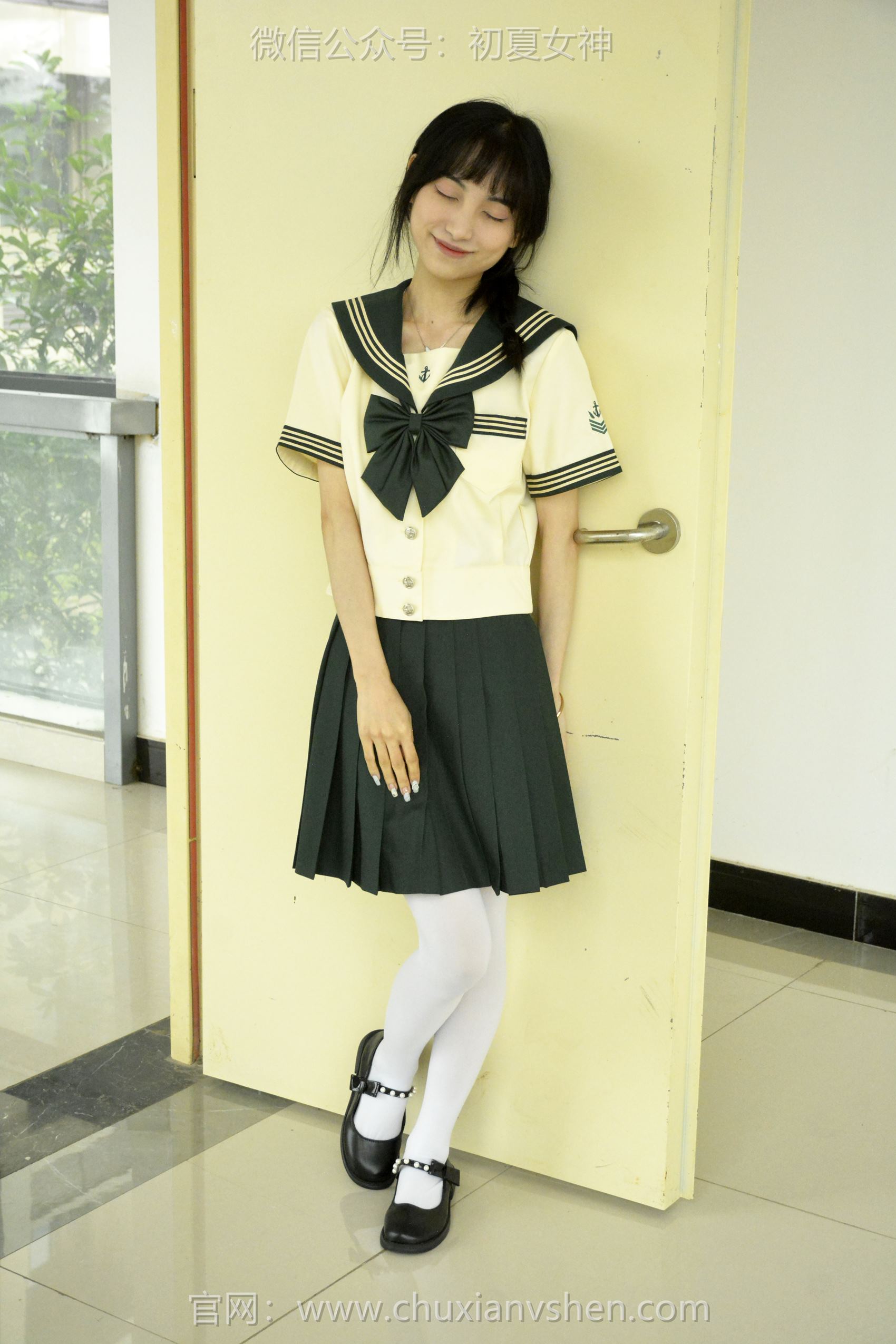 图片[16]-初夏女神 NO.098 柒柒 绿色水手服[140P] – 速更版-美库