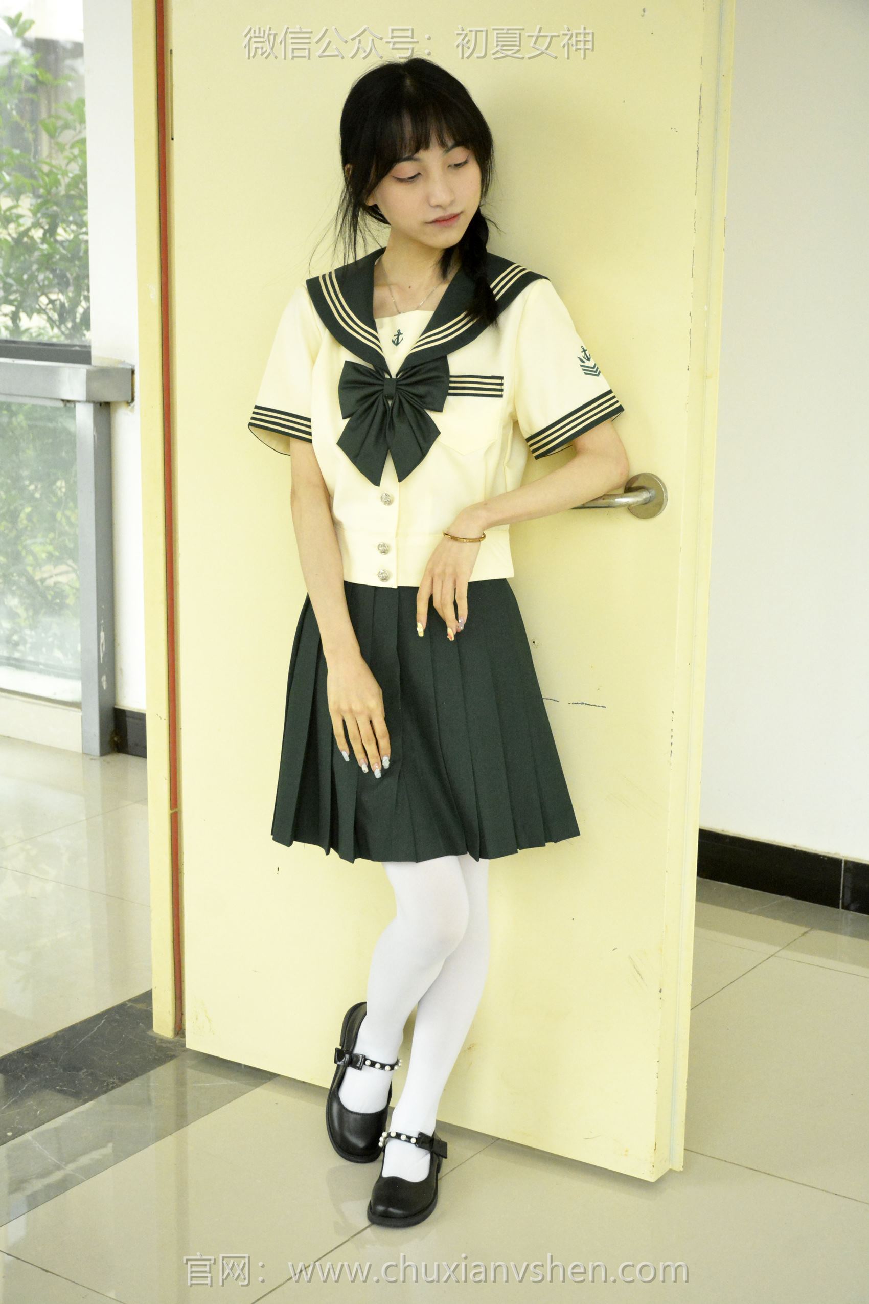 图片[17]-初夏女神 NO.098 柒柒 绿色水手服[140P] – 速更版-美库