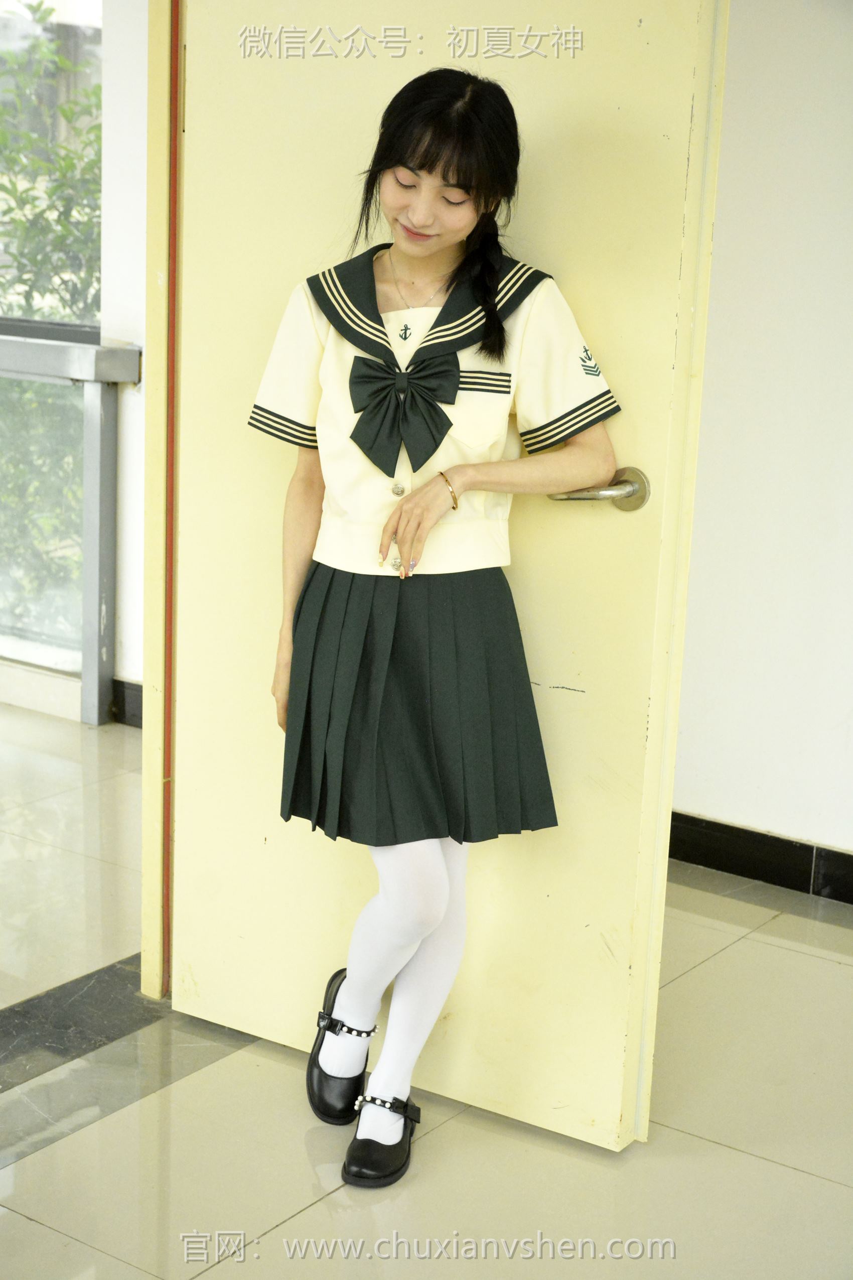 图片[19]-初夏女神 NO.098 柒柒 绿色水手服[140P] – 速更版-美库