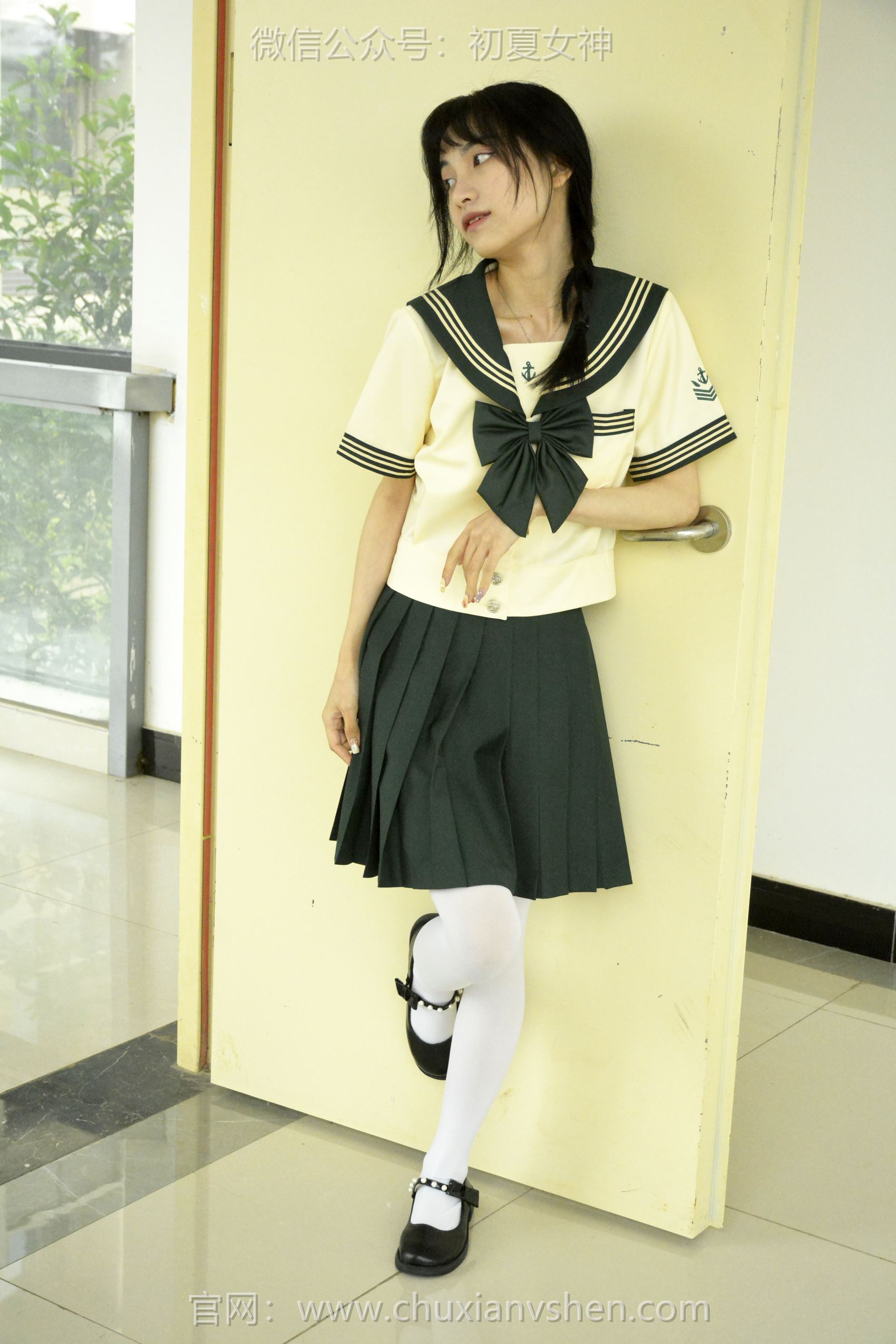 图片[20]-初夏女神 NO.098 柒柒 绿色水手服[140P] – 速更版-美库