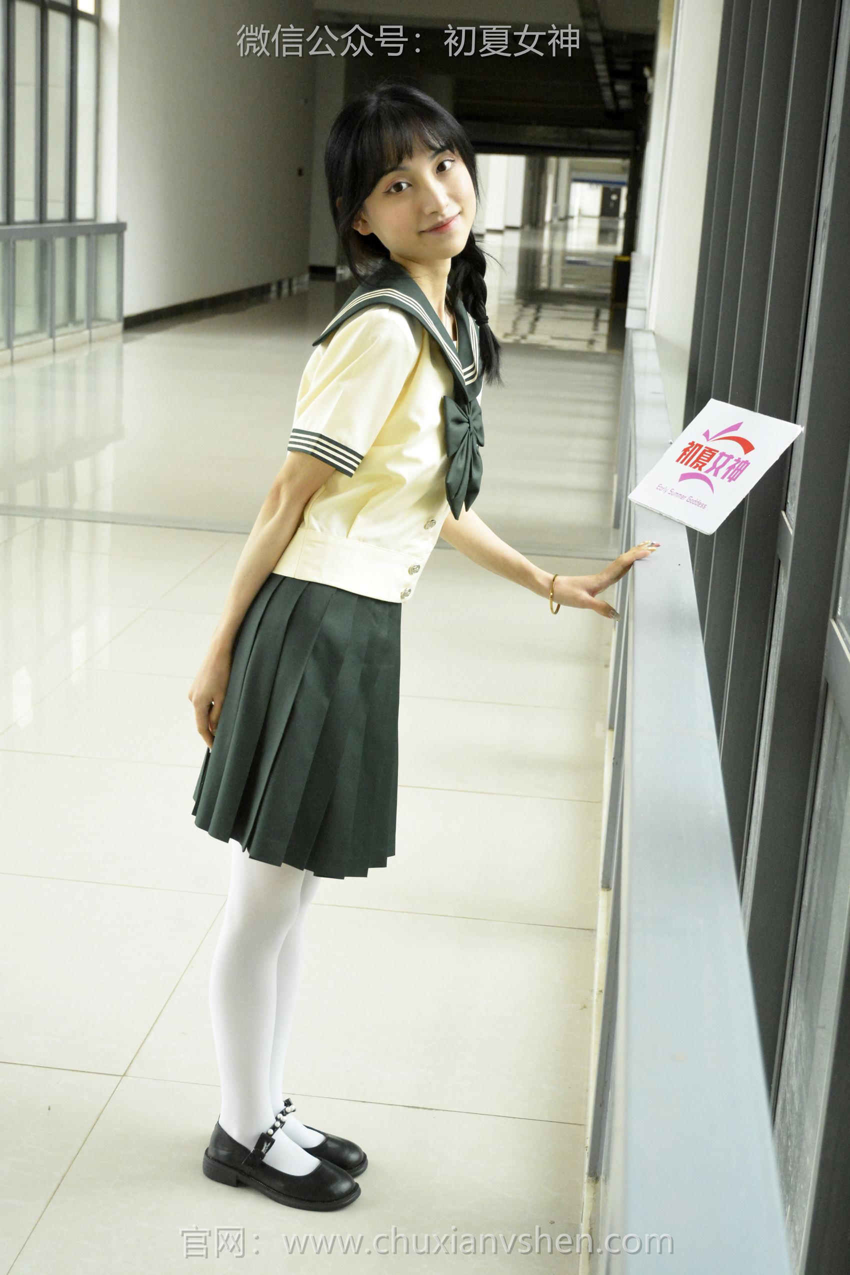 图片[23]-初夏女神 NO.098 柒柒 绿色水手服[140P] – 速更版-美库