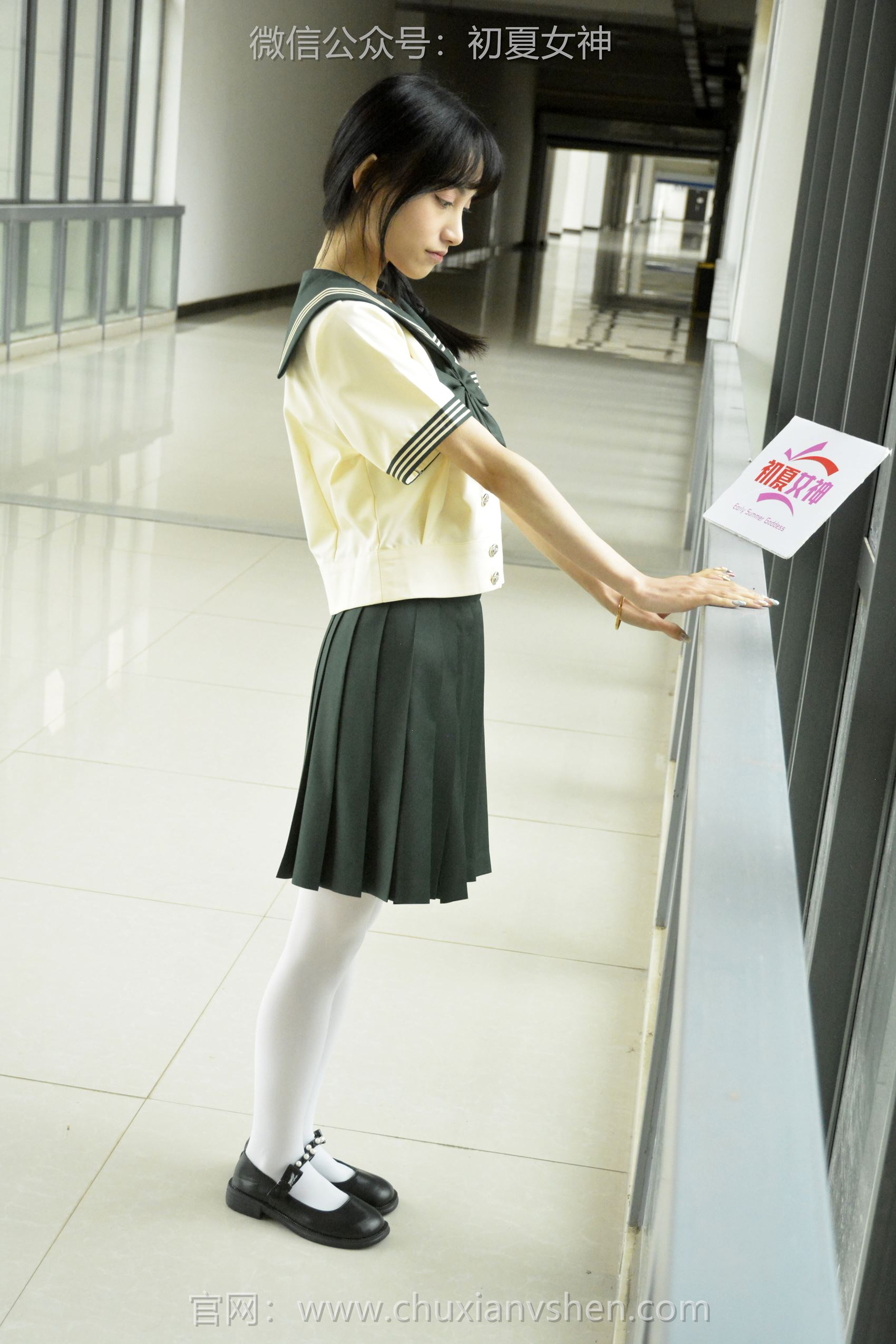 图片[24]-初夏女神 NO.098 柒柒 绿色水手服[140P] – 速更版-美库