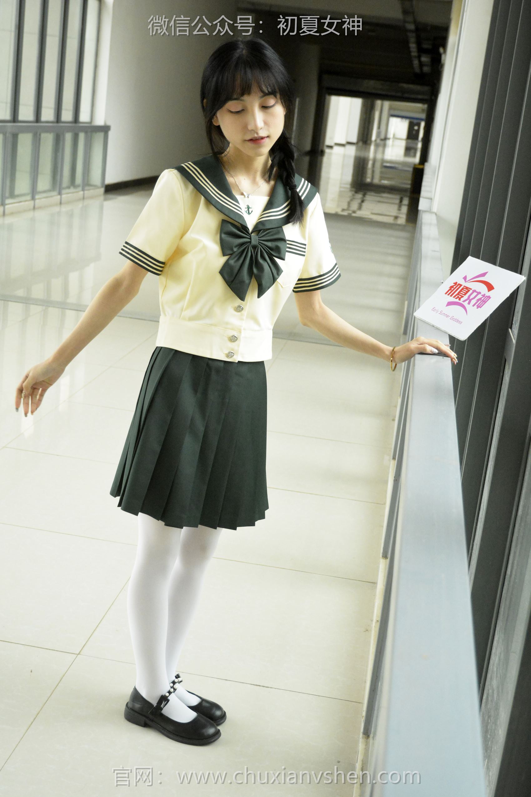 图片[25]-初夏女神 NO.098 柒柒 绿色水手服[140P] – 速更版-美库