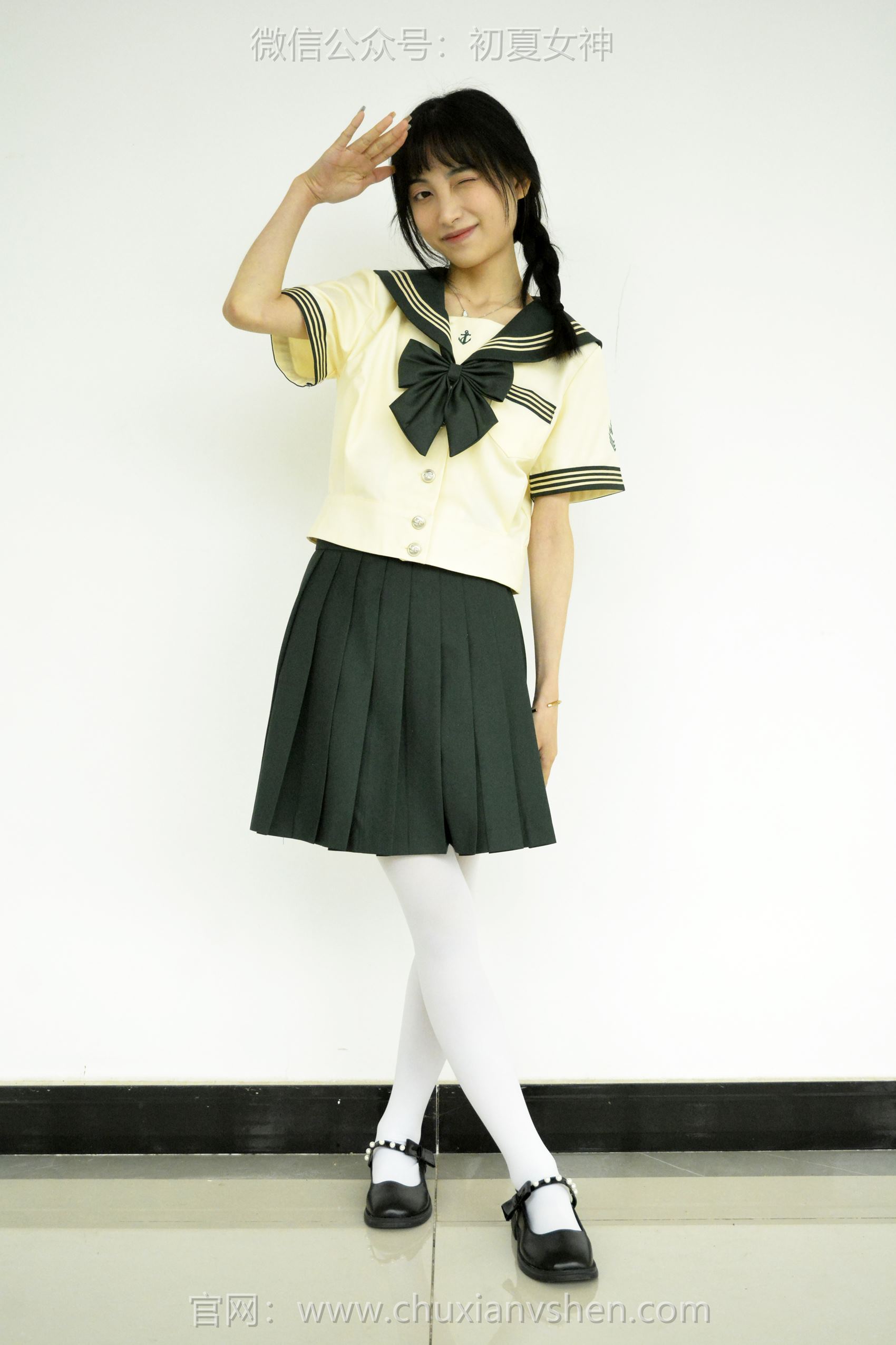 图片[31]-初夏女神 NO.098 柒柒 绿色水手服[140P] – 速更版-美库