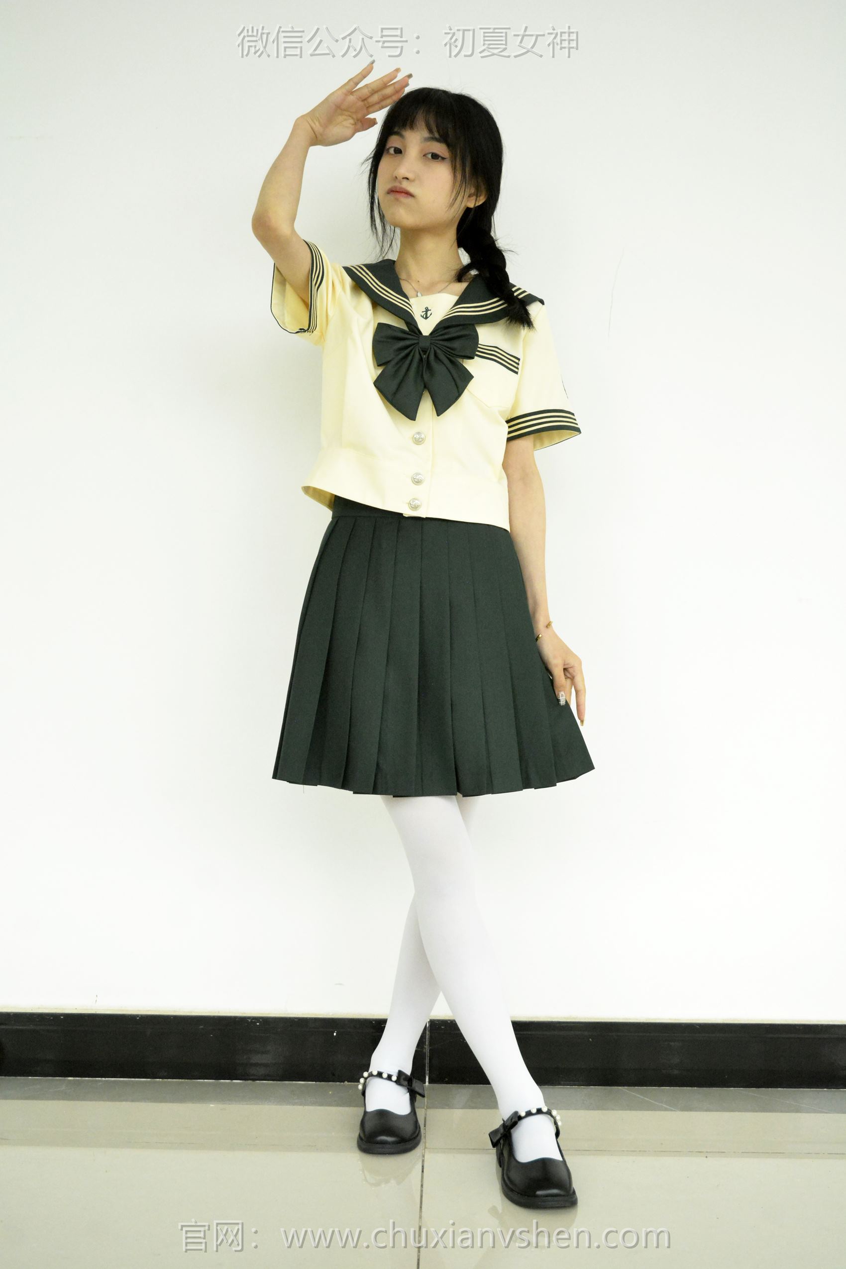 图片[32]-初夏女神 NO.098 柒柒 绿色水手服[140P] – 速更版-美库