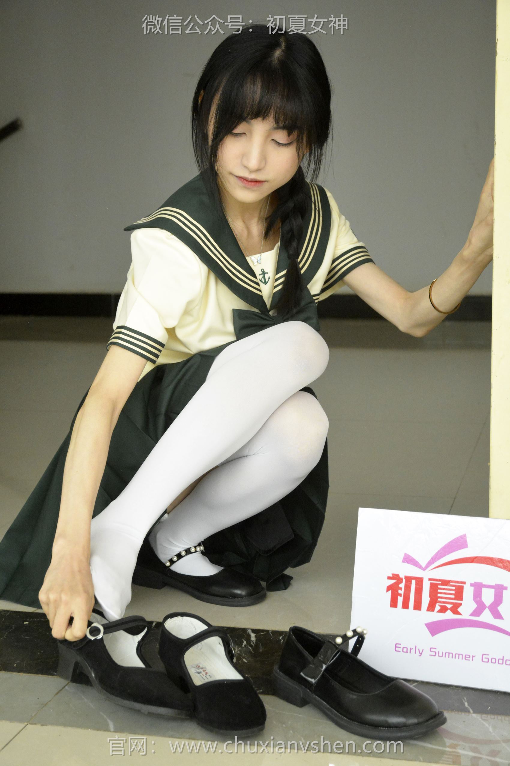 图片[41]-初夏女神 NO.098 柒柒 绿色水手服[140P] – 速更版-美库