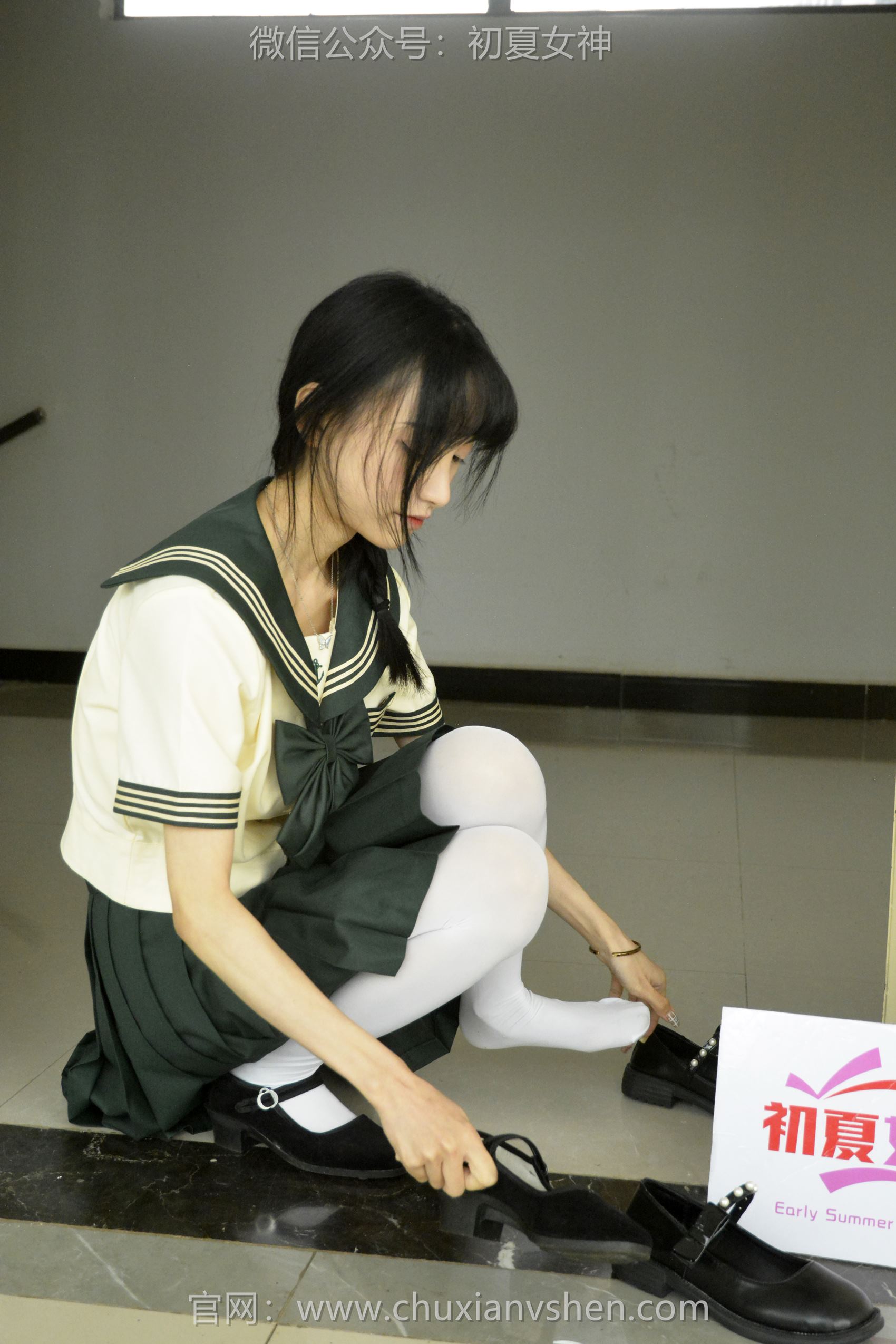 图片[44]-初夏女神 NO.098 柒柒 绿色水手服[140P] – 速更版-美库