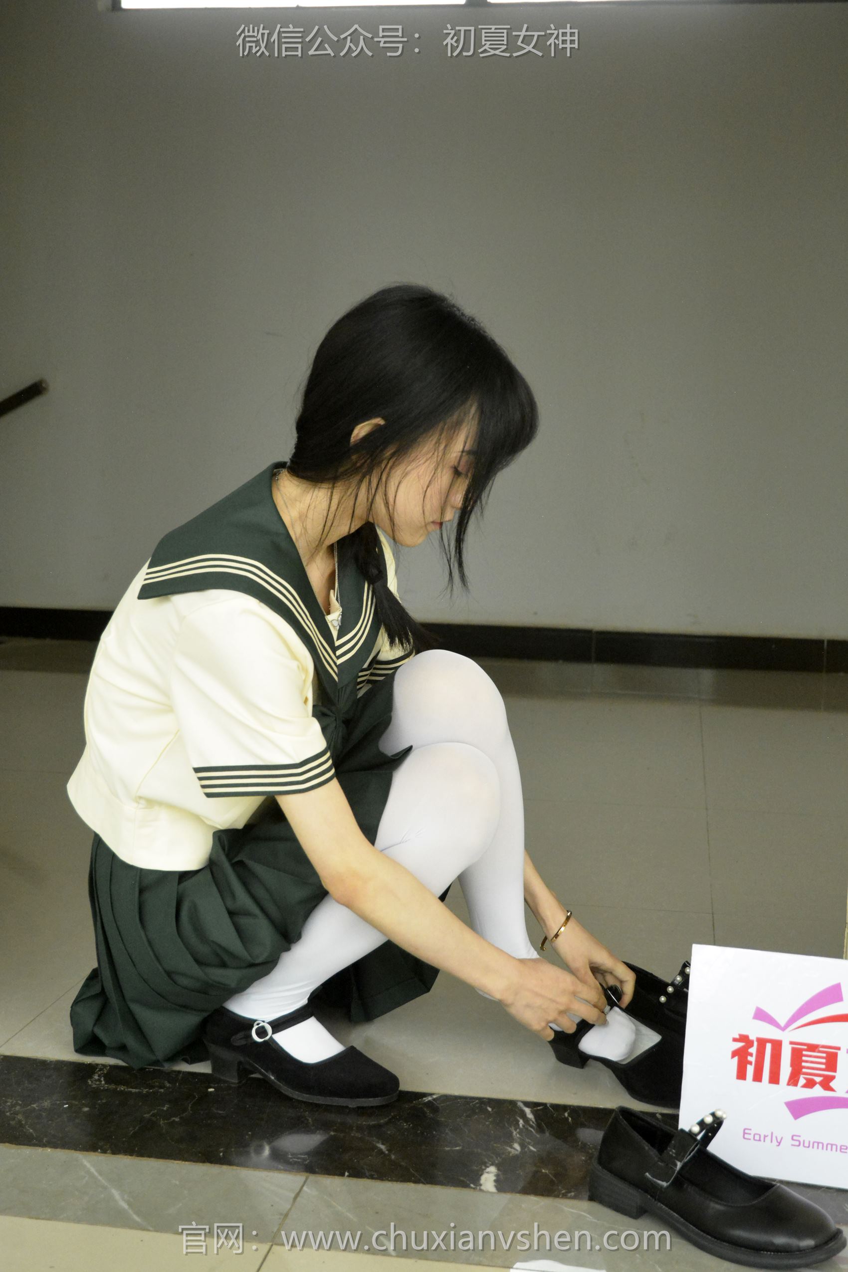 图片[46]-初夏女神 NO.098 柒柒 绿色水手服[140P] – 速更版-美库