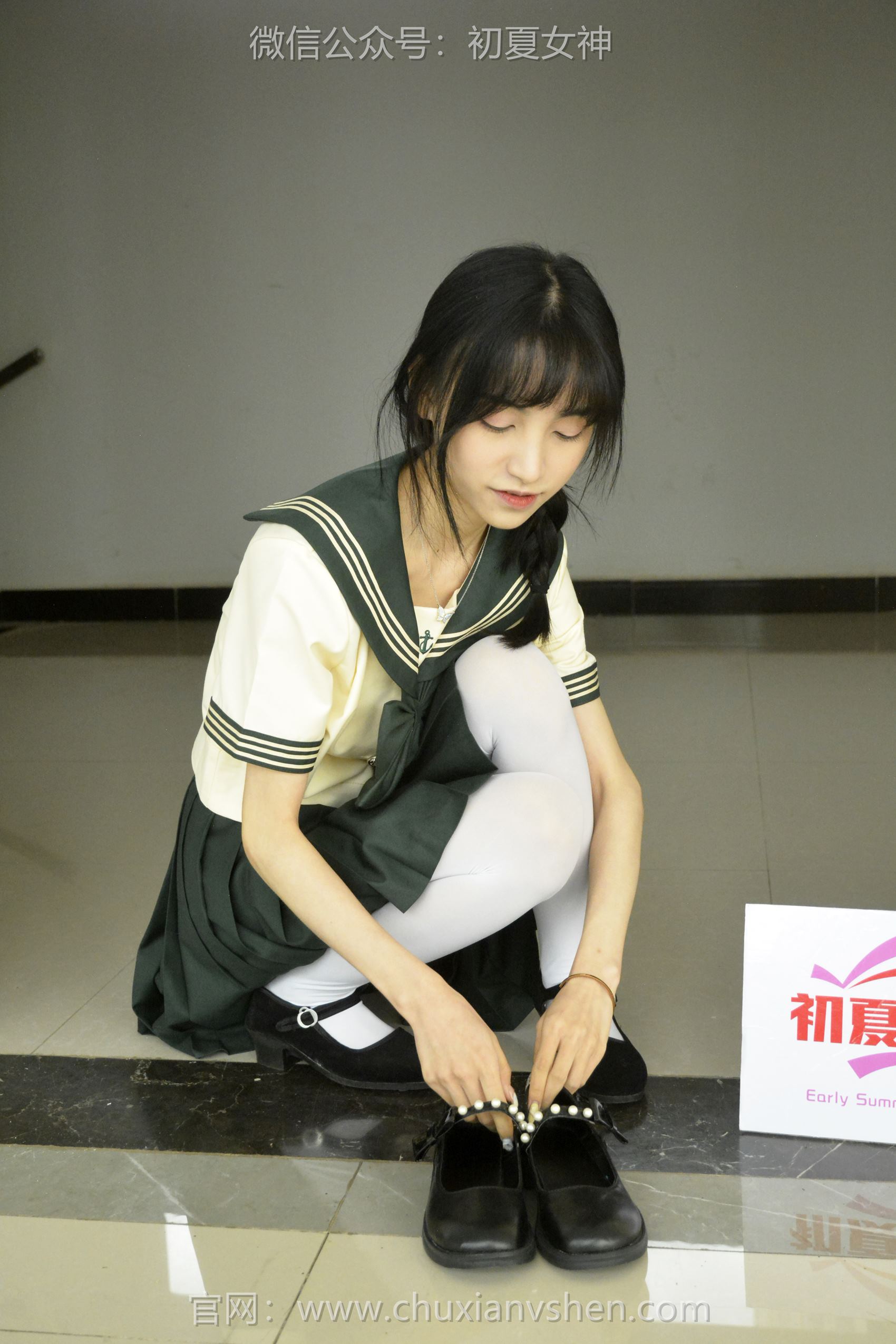 图片[48]-初夏女神 NO.098 柒柒 绿色水手服[140P] – 速更版-美库