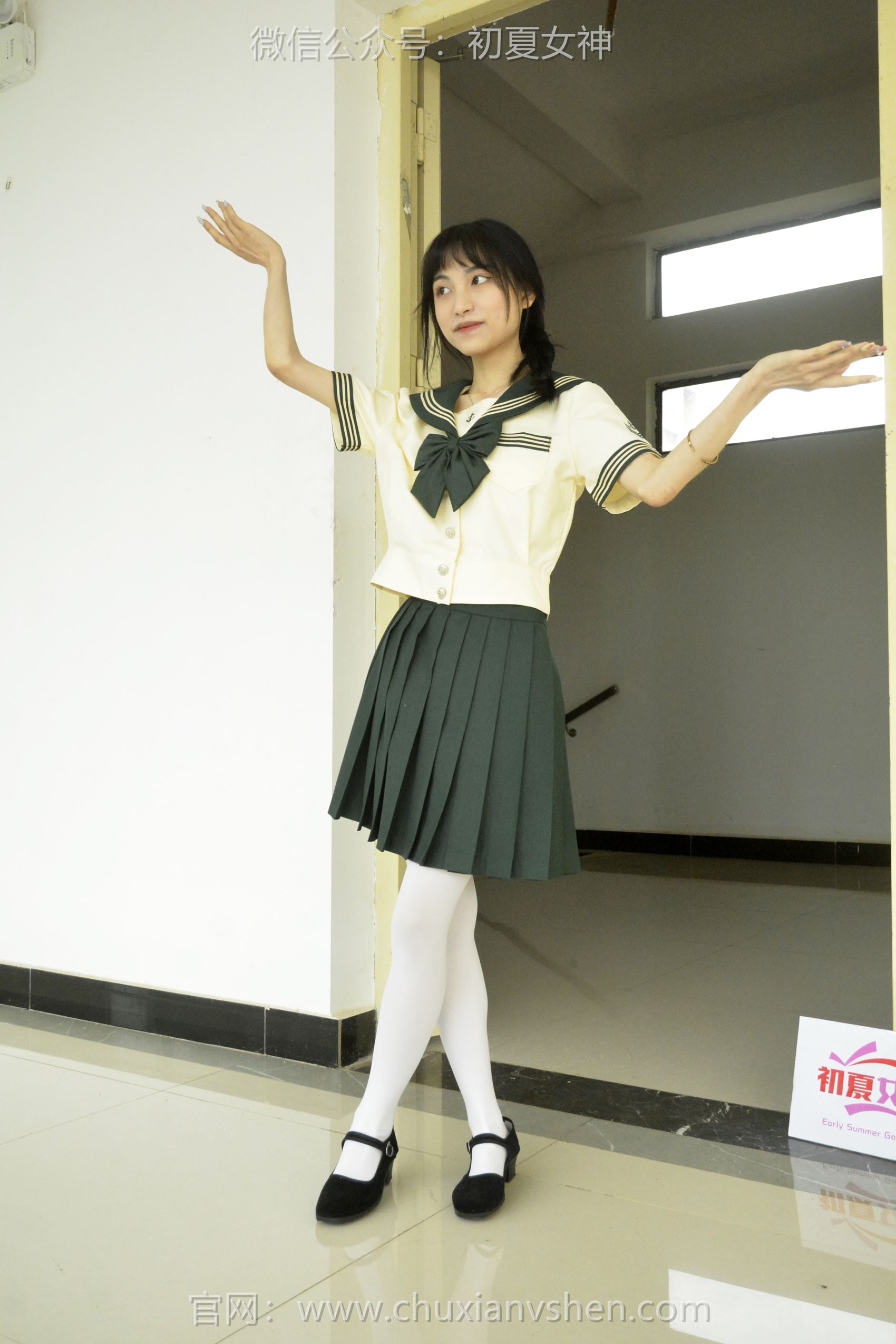 图片[56]-初夏女神 NO.098 柒柒 绿色水手服[140P] – 速更版-美库