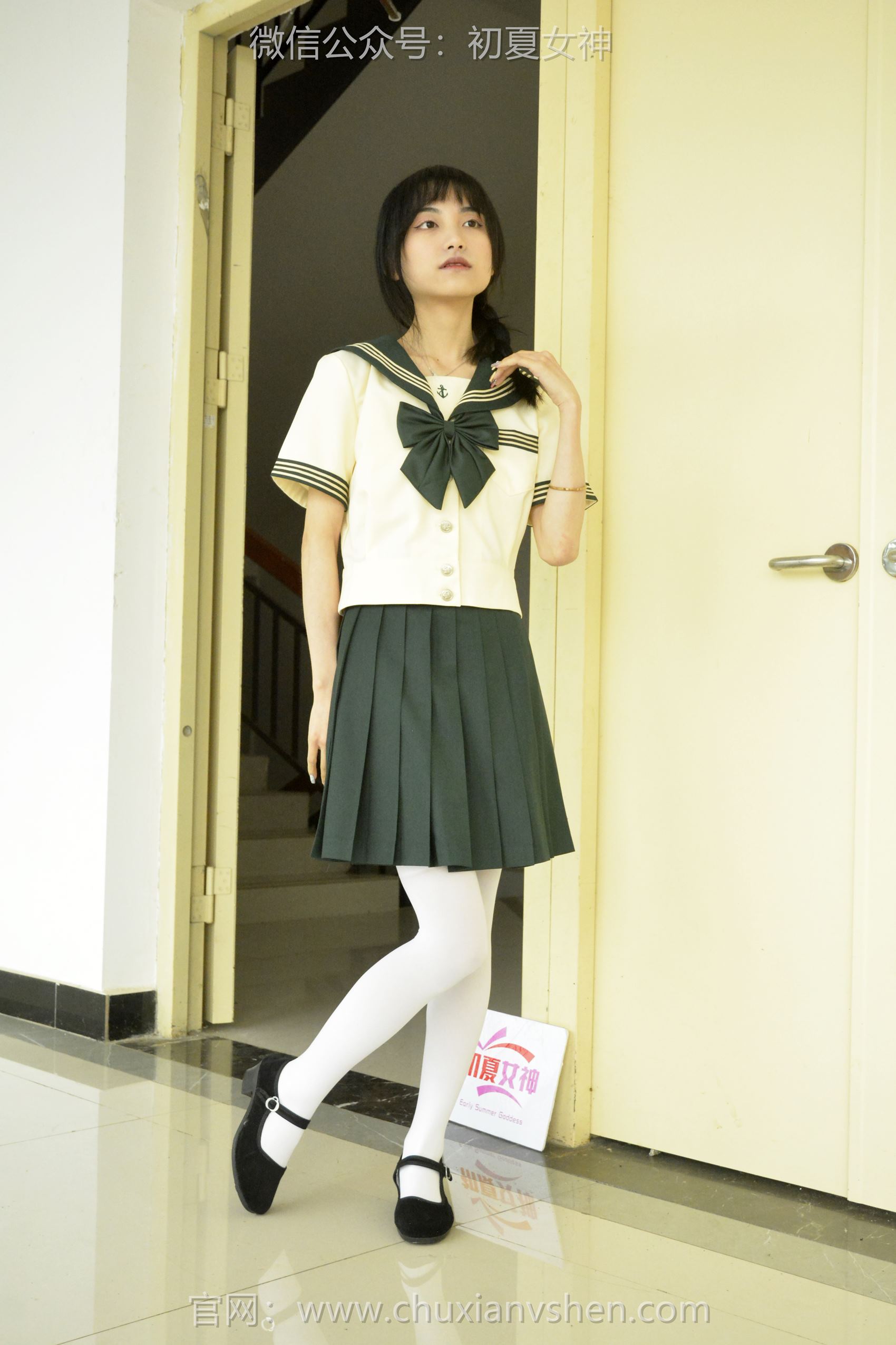 图片[64]-初夏女神 NO.098 柒柒 绿色水手服[140P] – 速更版-美库