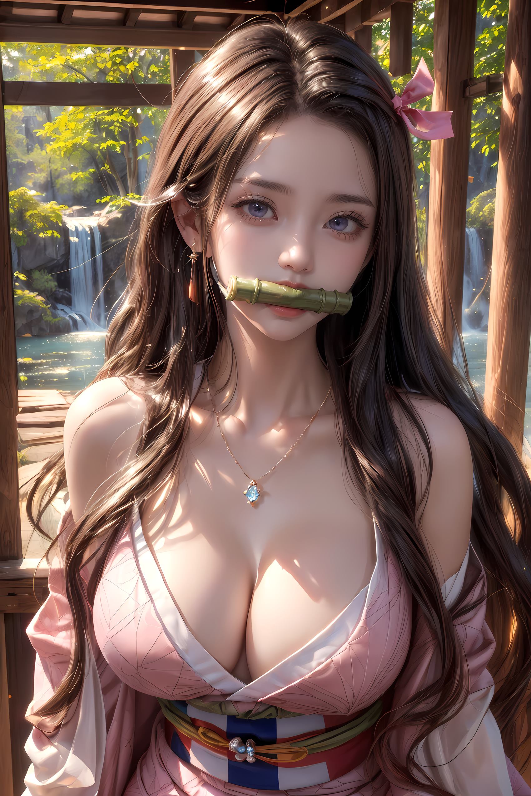 图片[11]-AI绘画 183 鬼灭之刃-祢豆子[28P] – 速更版-美库