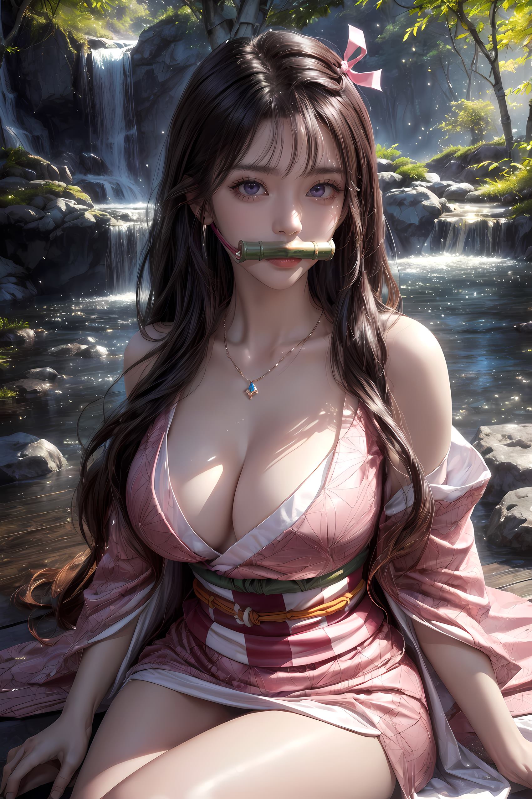 图片[20]-AI绘画 183 鬼灭之刃-祢豆子[28P] – 速更版-美库