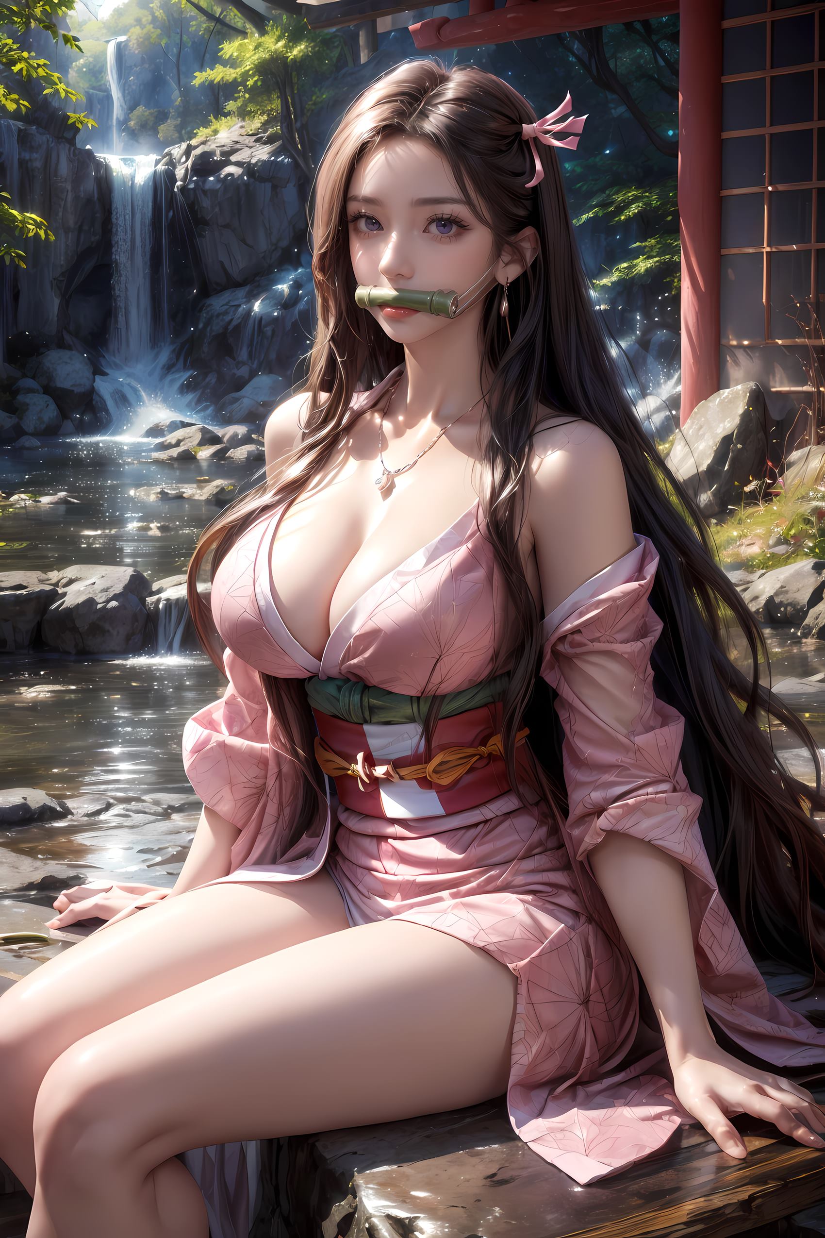 图片[22]-AI绘画 183 鬼灭之刃-祢豆子[28P] – 速更版-美库