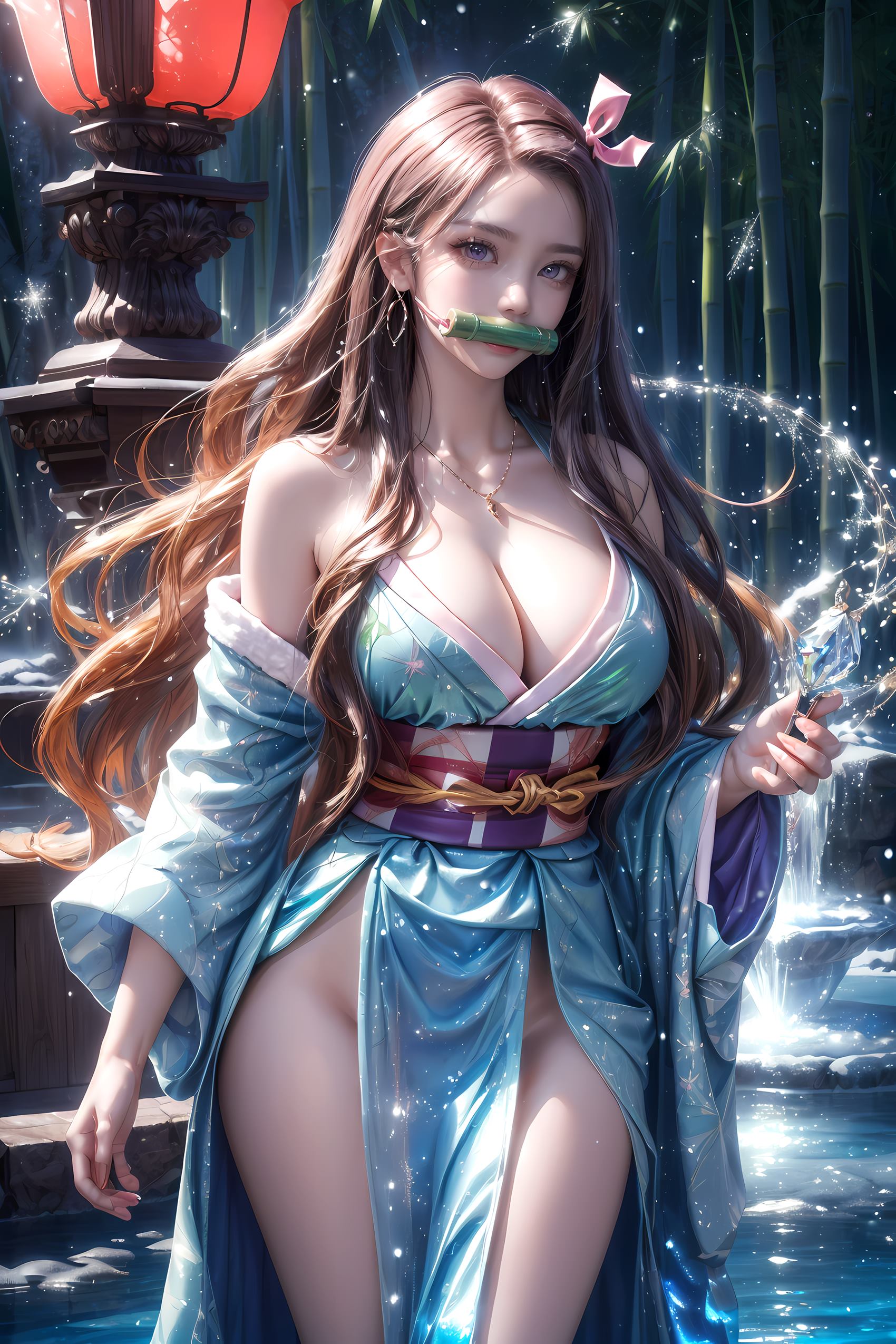 图片[29]-AI绘画 183 鬼灭之刃-祢豆子[28P] – 速更版-美库