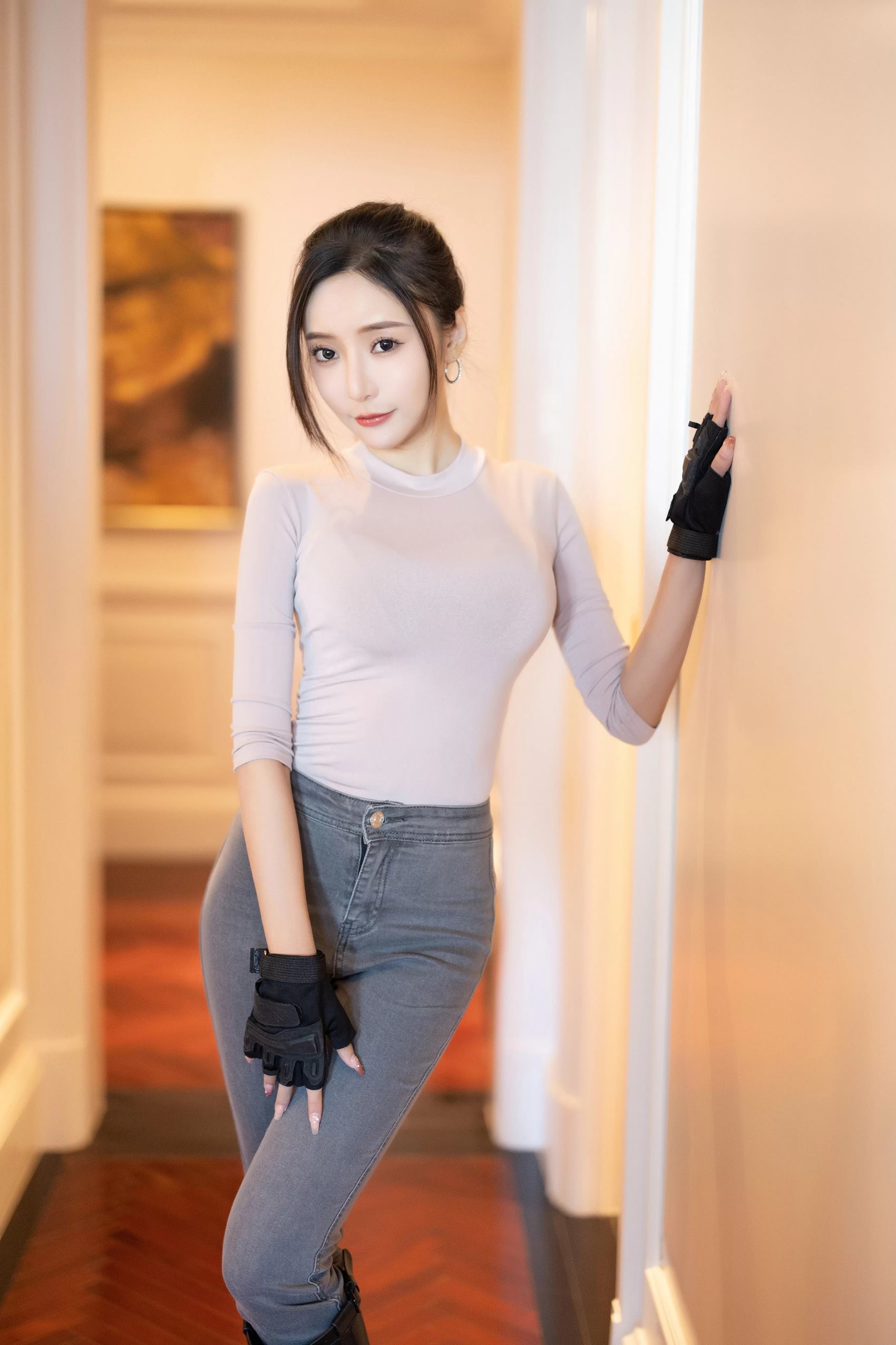 图片[27]-秀人内购@王馨瑶Yanni – 钓鱼灰色紧身牛仔裤 [45P] – 速更版-美库