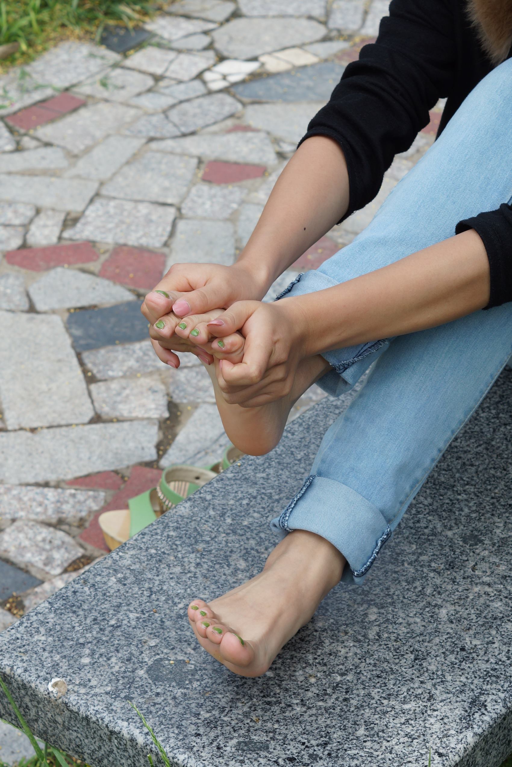 图片[11]-自由摄影 No.089 石凳上按摩玉足 [55P] – 速更版-美库