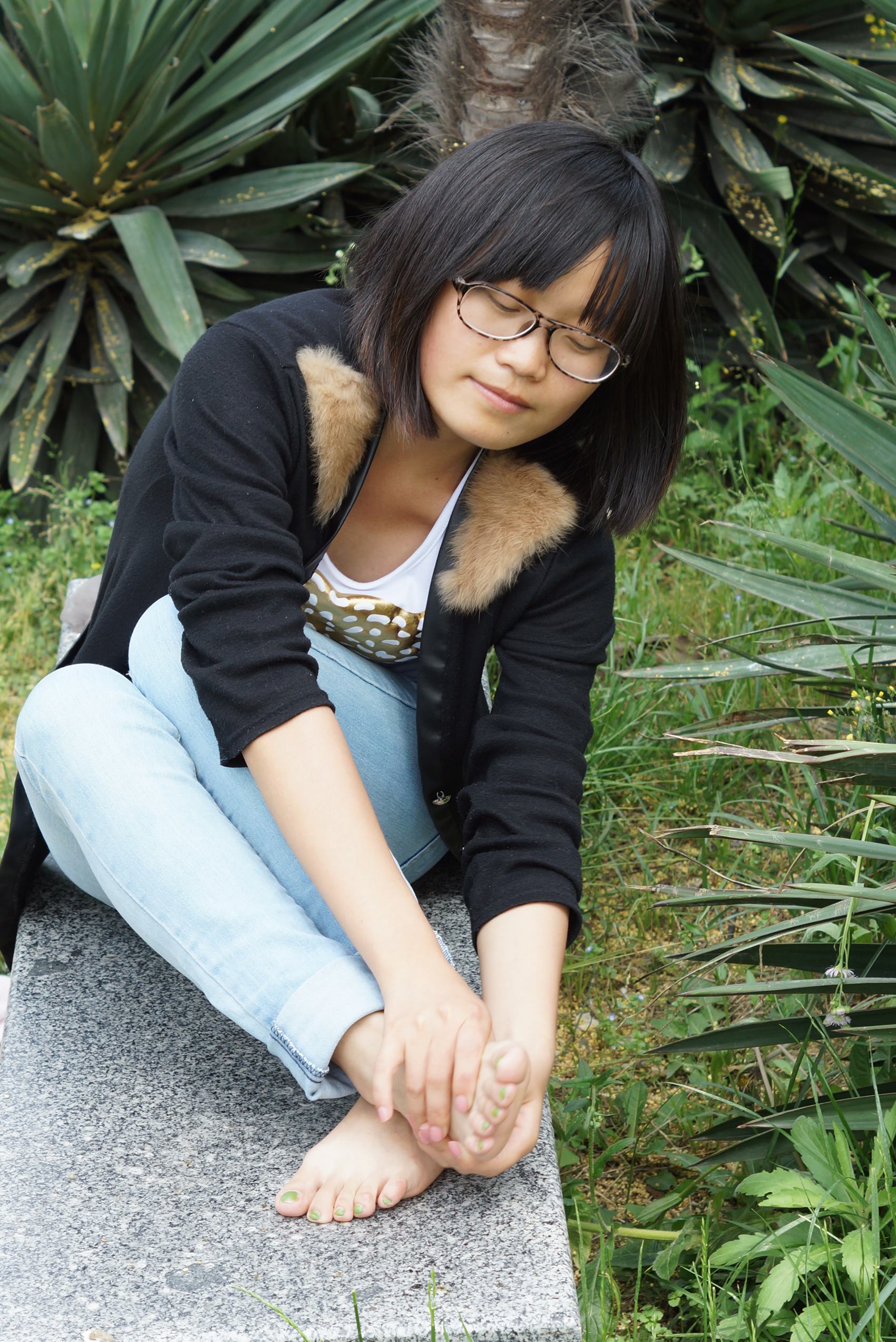 图片[14]-自由摄影 No.089 石凳上按摩玉足 [55P] – 速更版-美库