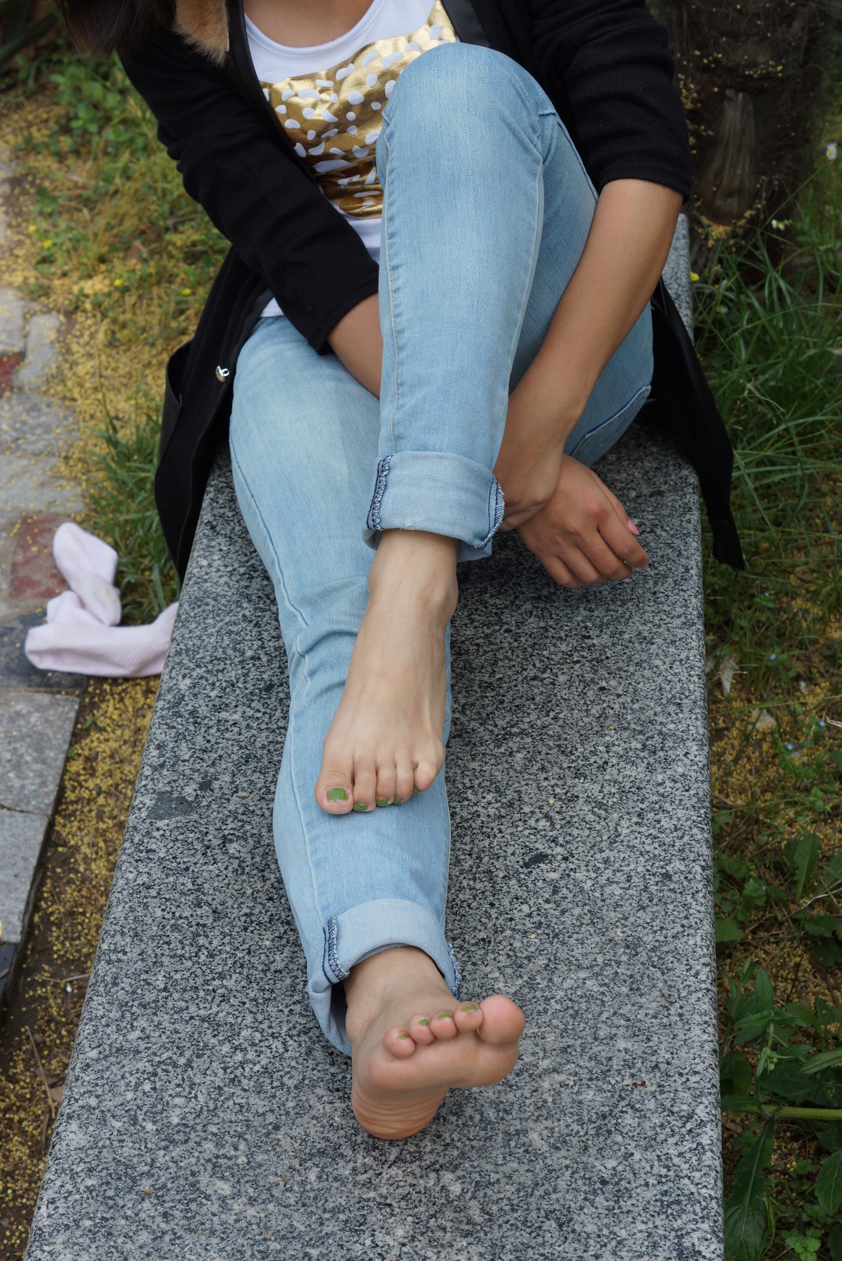 图片[18]-自由摄影 No.089 石凳上按摩玉足 [55P] – 速更版-美库