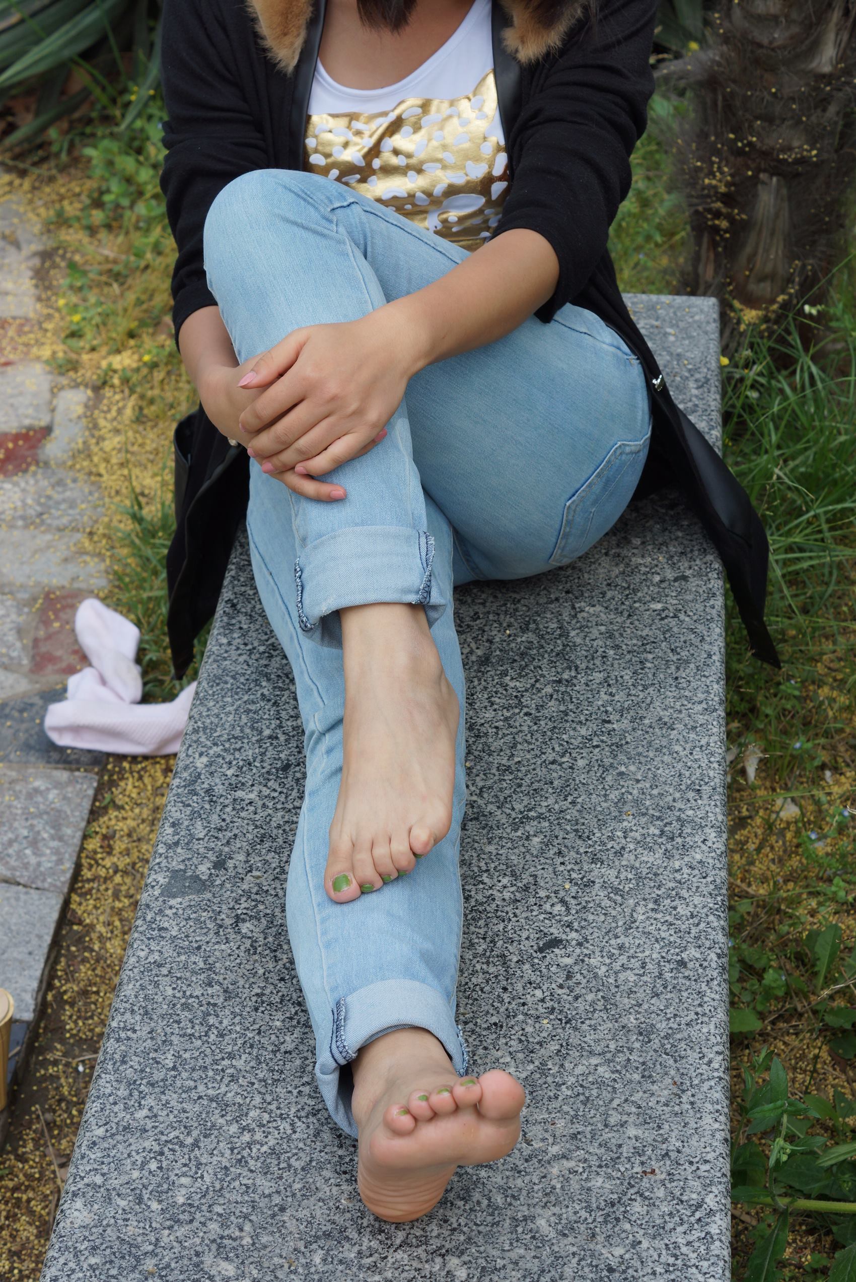 图片[19]-自由摄影 No.089 石凳上按摩玉足 [55P] – 速更版-美库