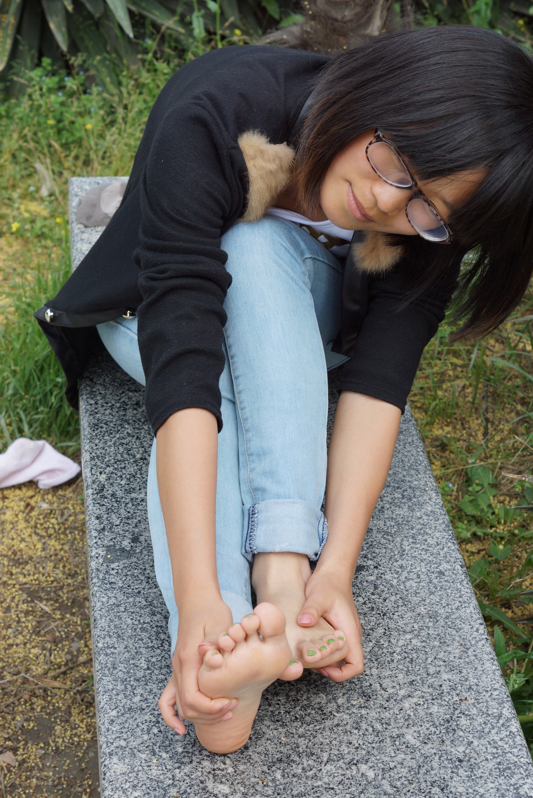 图片[36]-自由摄影 No.089 石凳上按摩玉足 [55P] – 速更版-美库