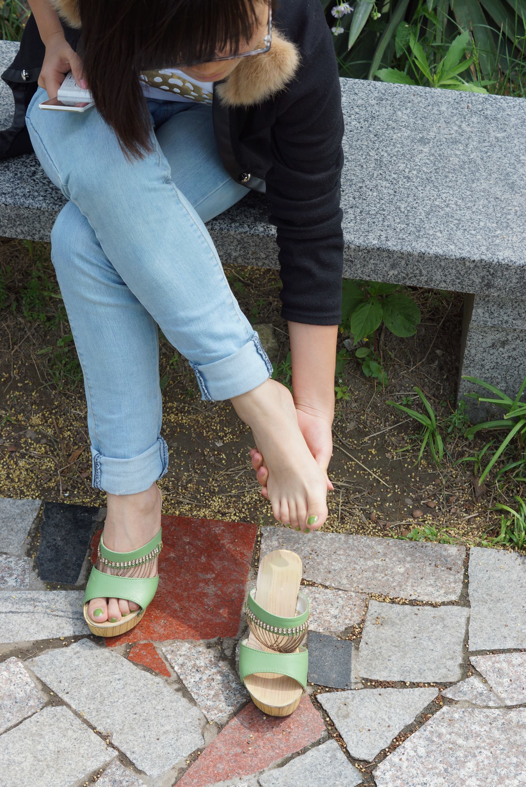 图片[47]-自由摄影 No.089 石凳上按摩玉足 [55P] – 速更版-美库