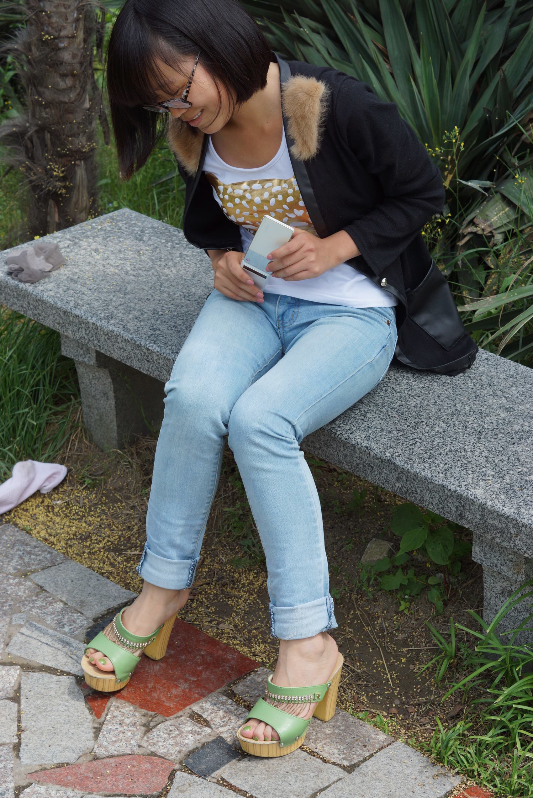 图片[55]-自由摄影 No.089 石凳上按摩玉足 [55P] – 速更版-美库