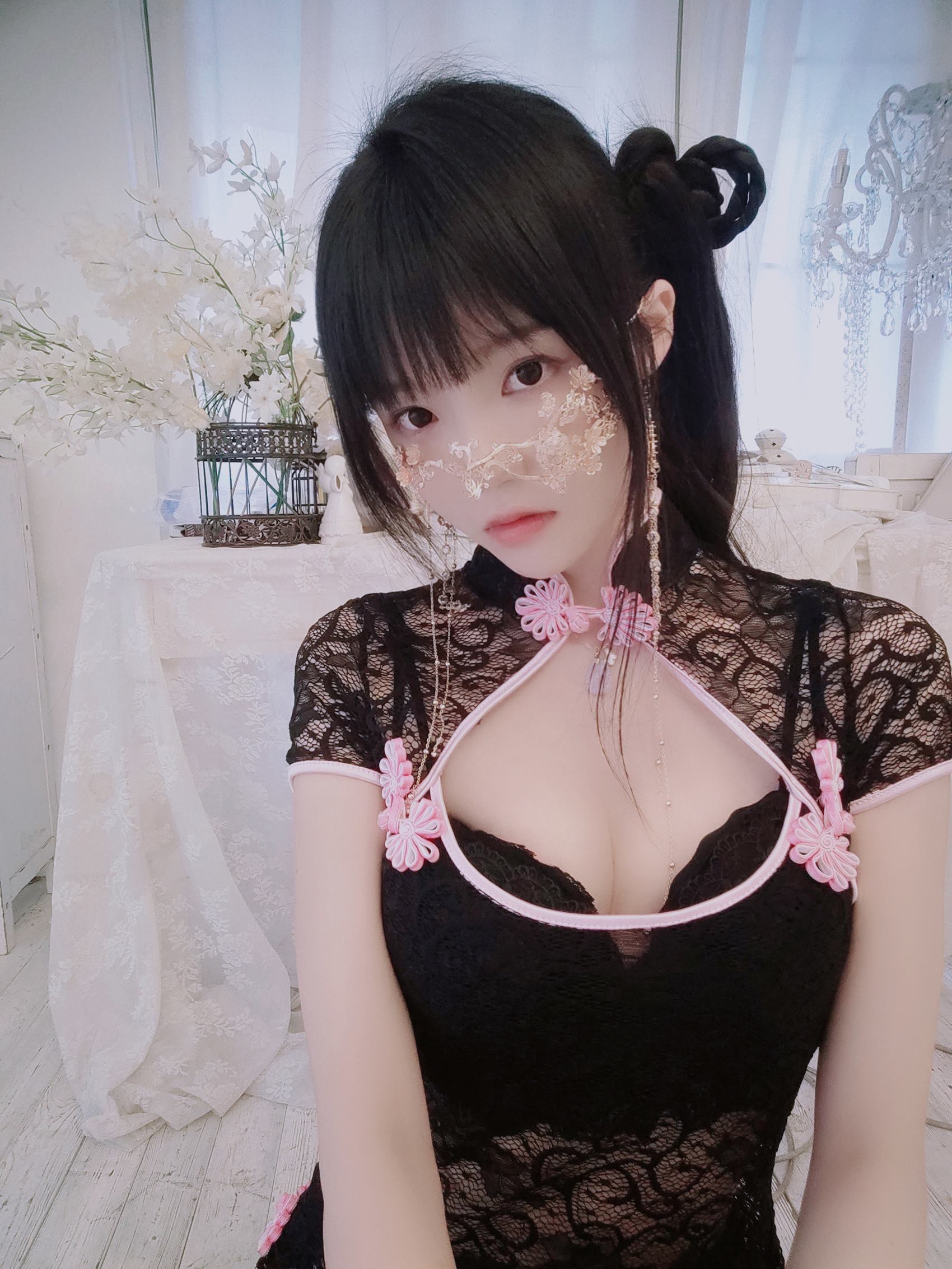 图片[23]-桜桃喵  – 蕾丝旗袍[58P] – 速更版-美库