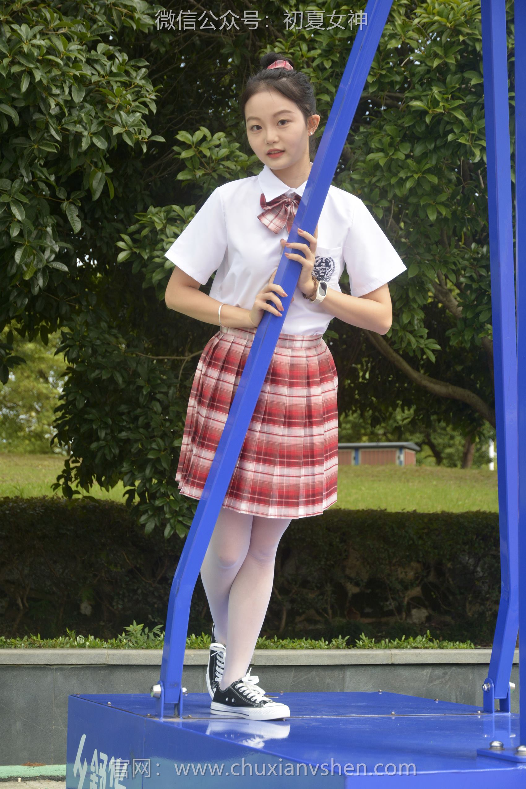 图片[26]-初夏女神 NO.101 双双 大红JK套[130P] – 速更版-美库