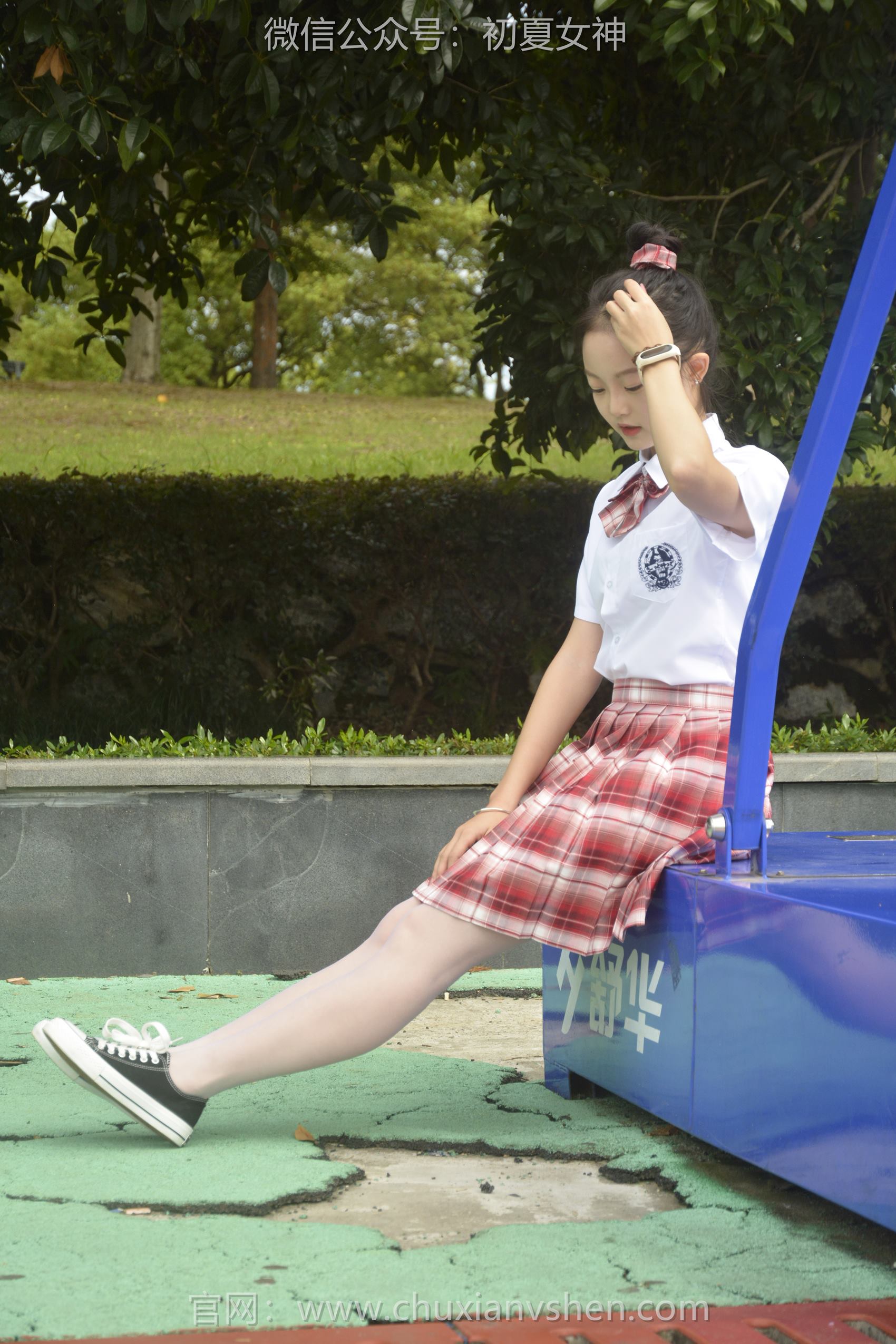 图片[27]-初夏女神 NO.101 双双 大红JK套[130P] – 速更版-美库